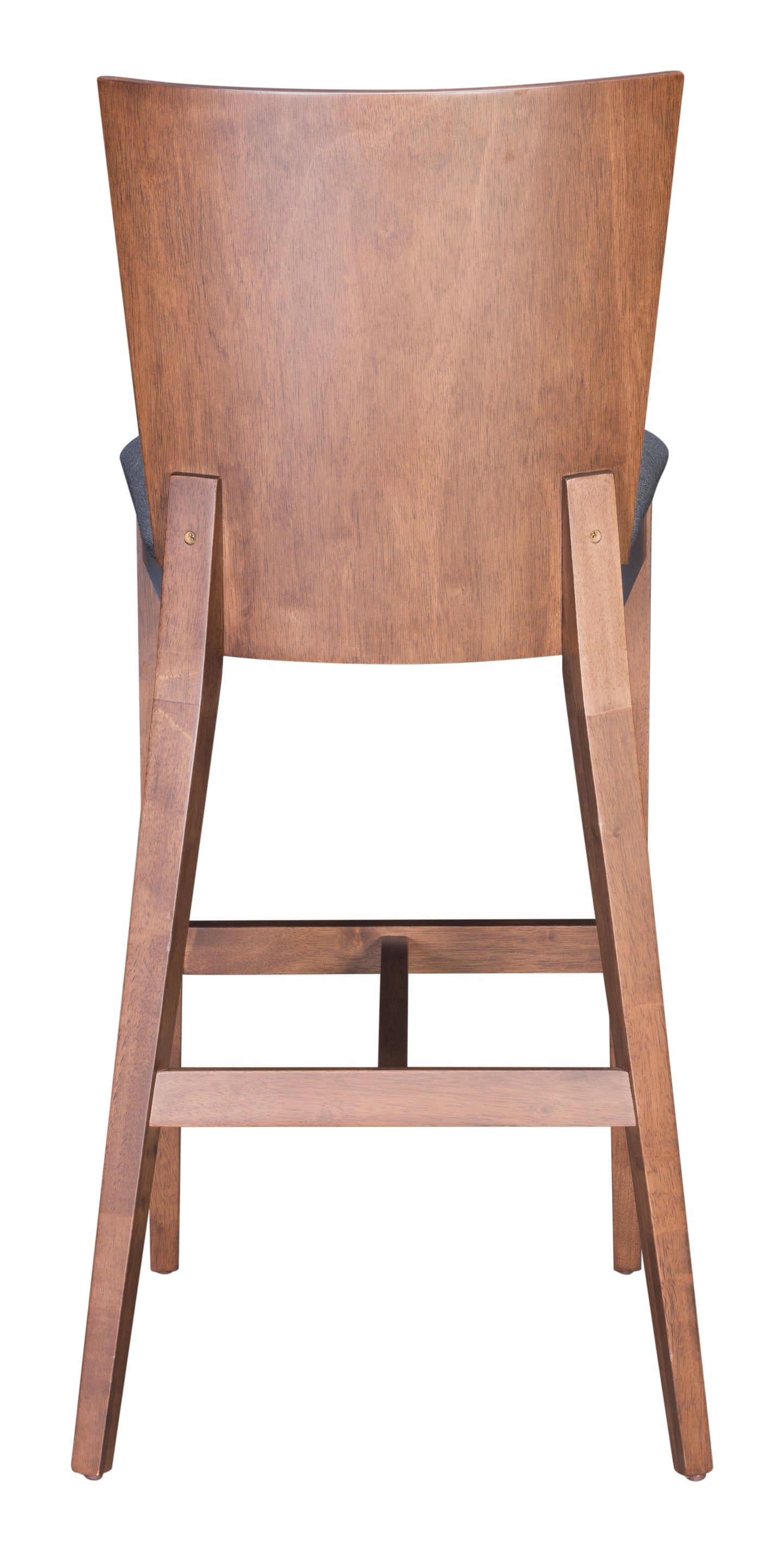 Ambrose Barstool (Set of 2) Walnut & Gray