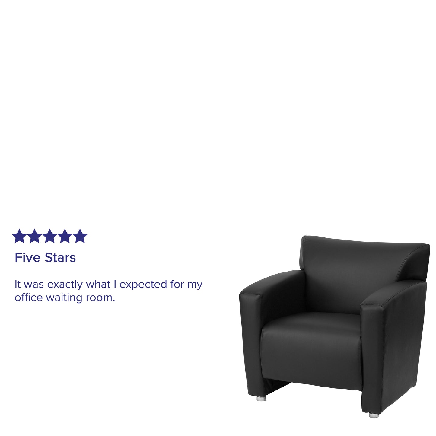 HERCULES Majesty Series Black LeatherSoft Chair Black