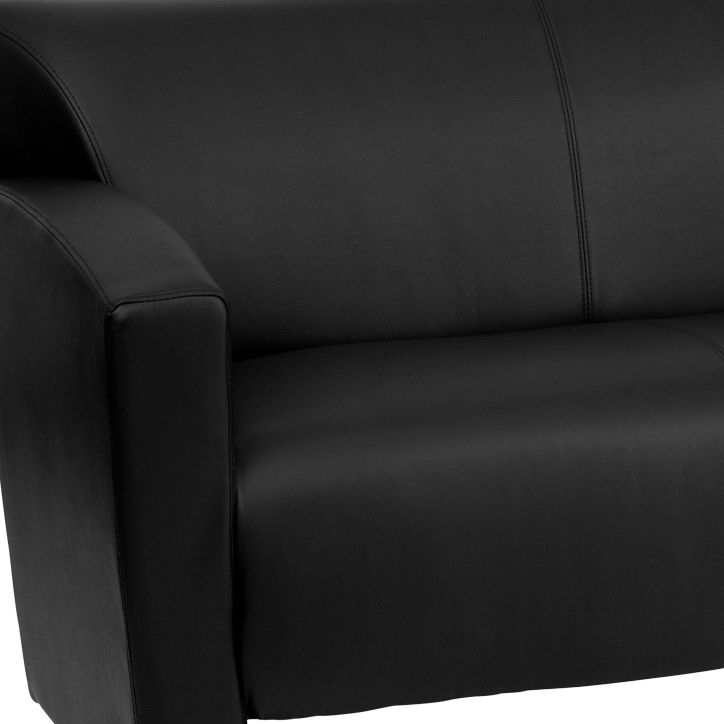 HERCULES Majesty Series Black LeatherSoft Sofa Black