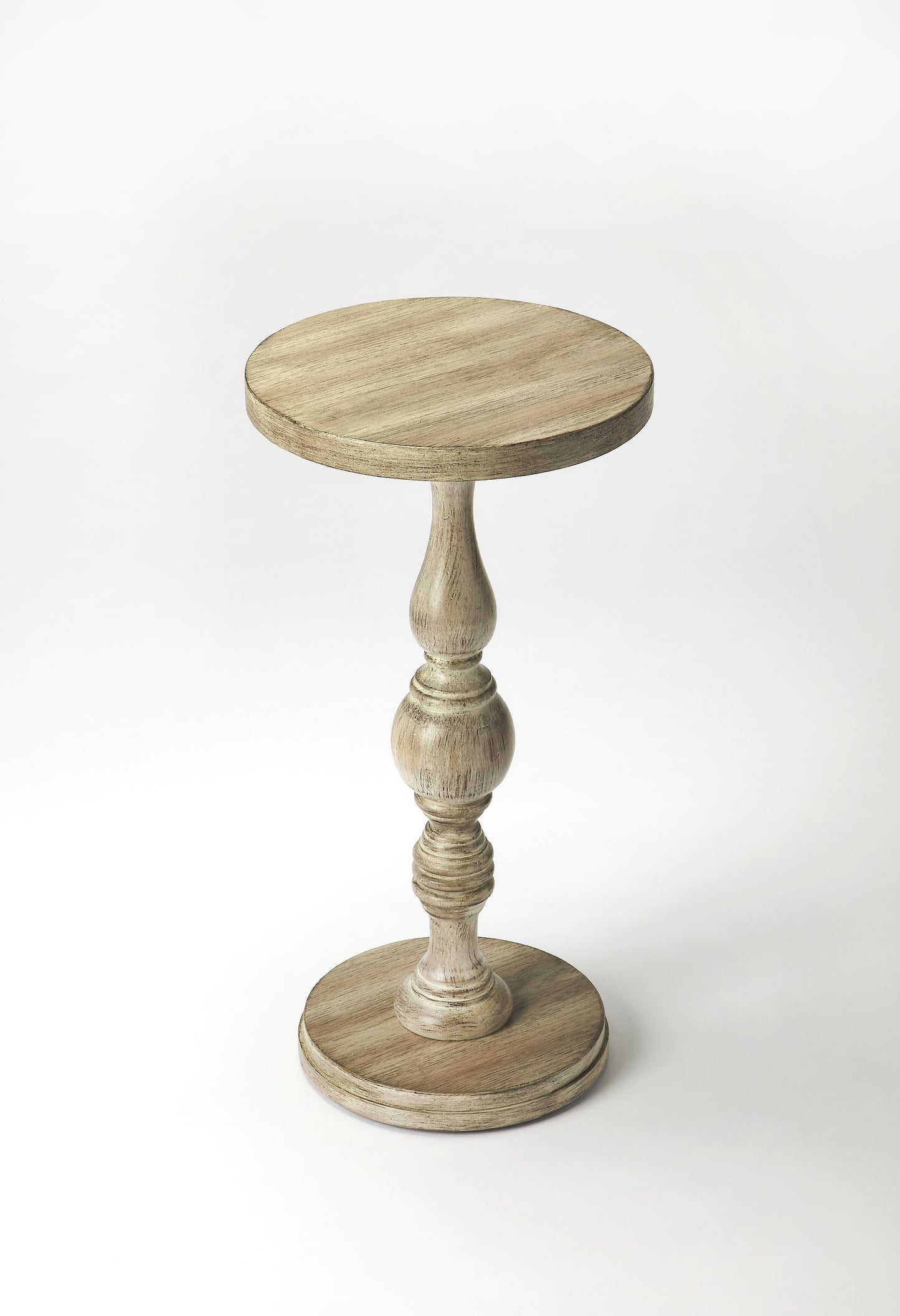 Camilla Pedestal Side Table in Gray 2225247