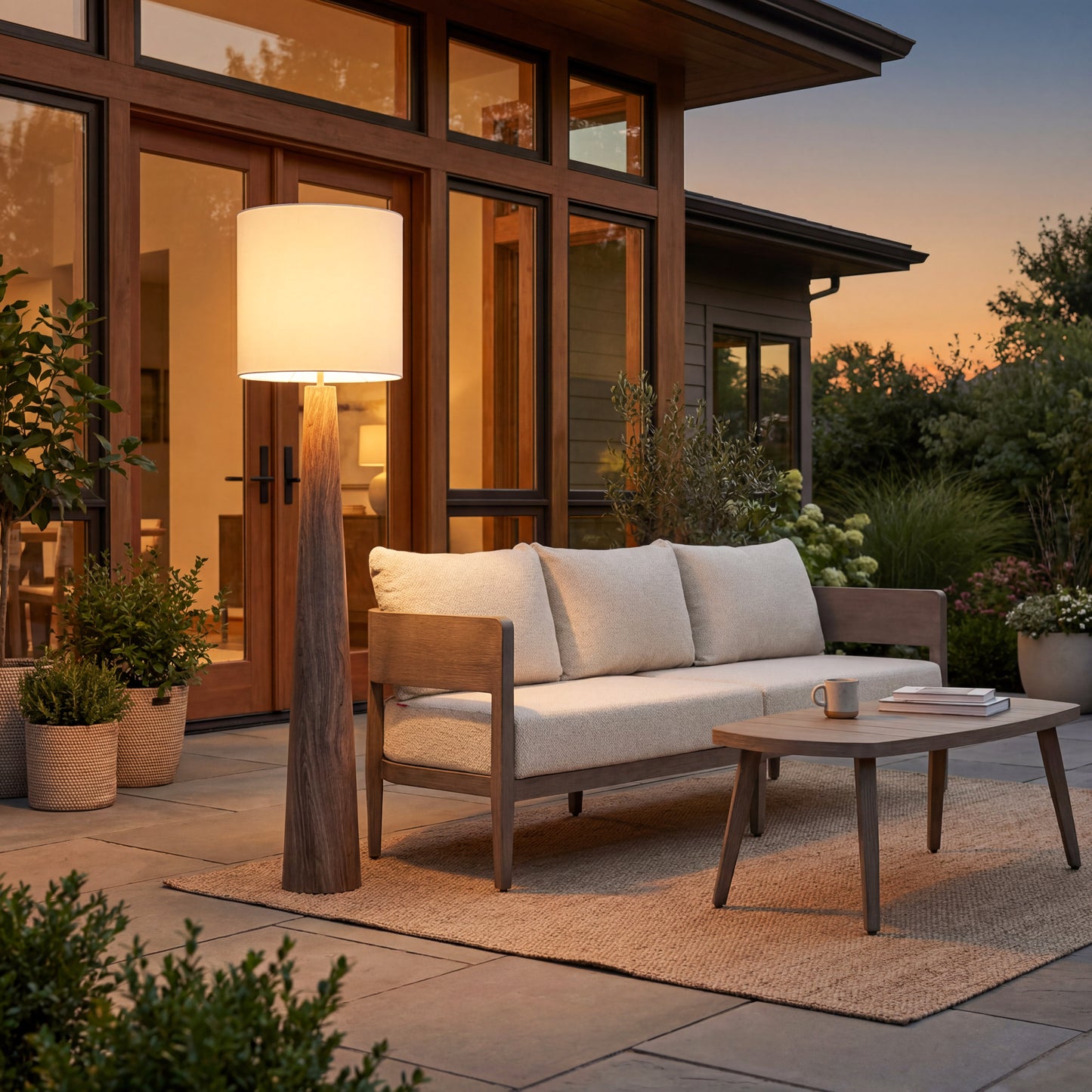 Woonari Solar Floor Lamp Brown - 10