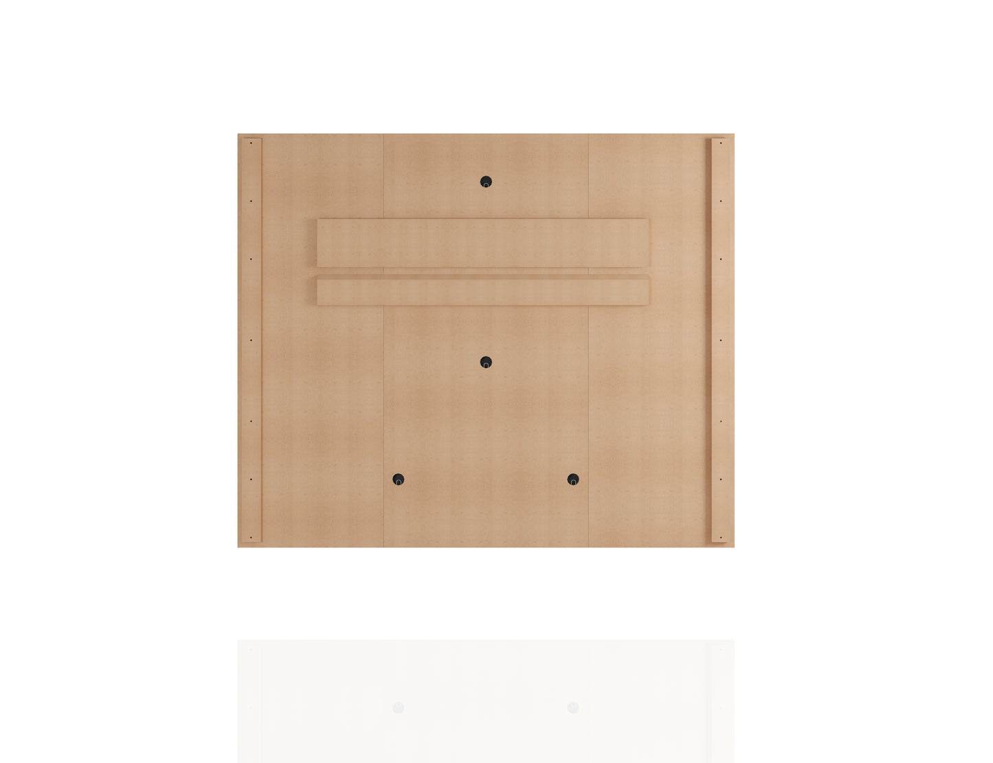 Manhattan Comfort Plaza 64.25 Modern Floating Wall Entertainment Center with Display Shelves in Rustic Brown and Yellow 224BMC94