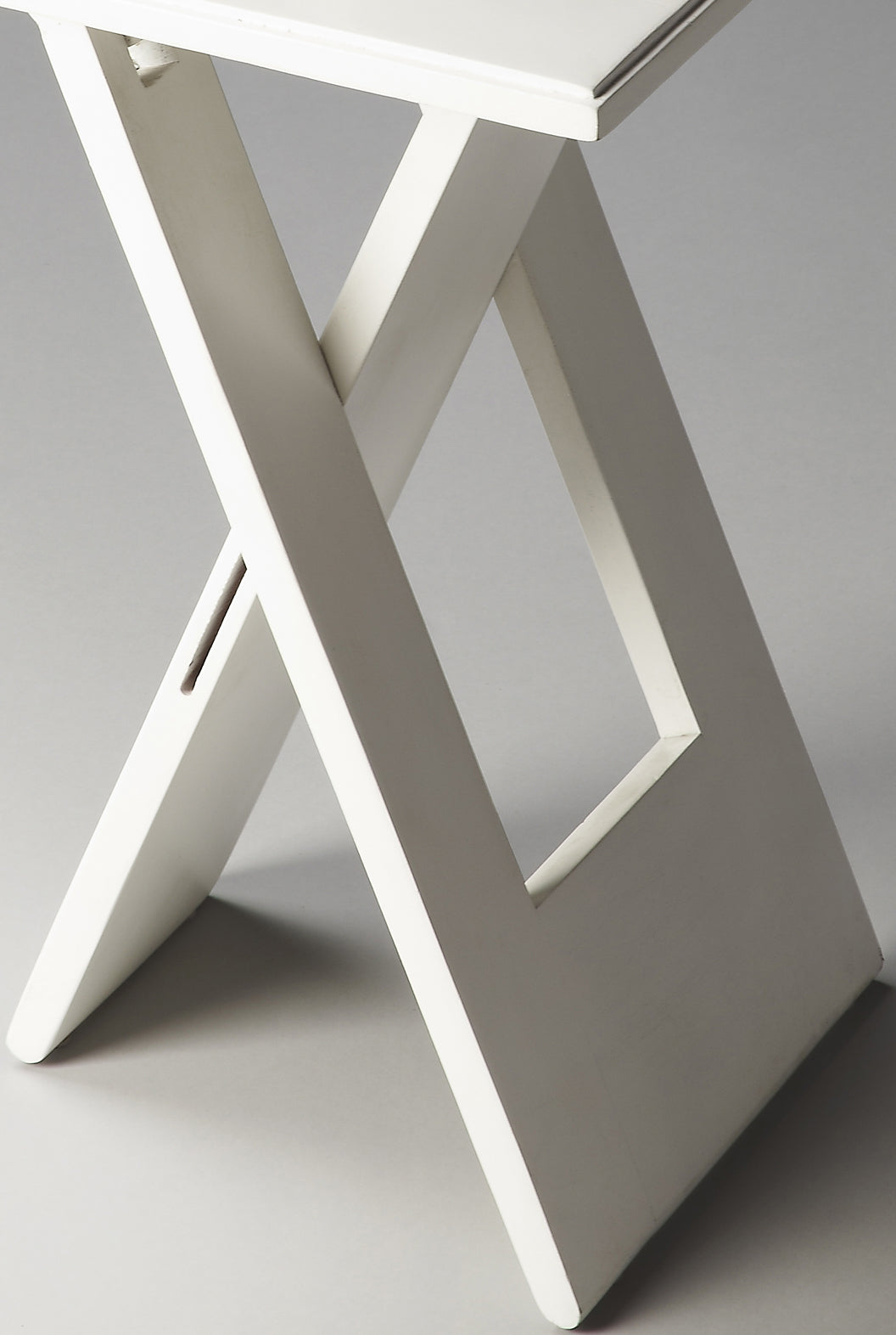 Butler Specialty Company Hammond 11.75 in. W Square Wood Folding Side Table, White
