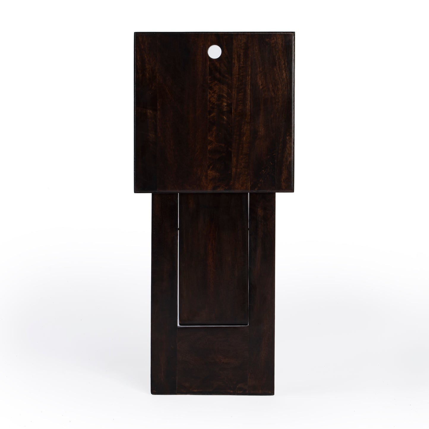 Butler Specialty Company Hammond 11.75 in. W Square Wood Folding Side Table, Dark Brown
