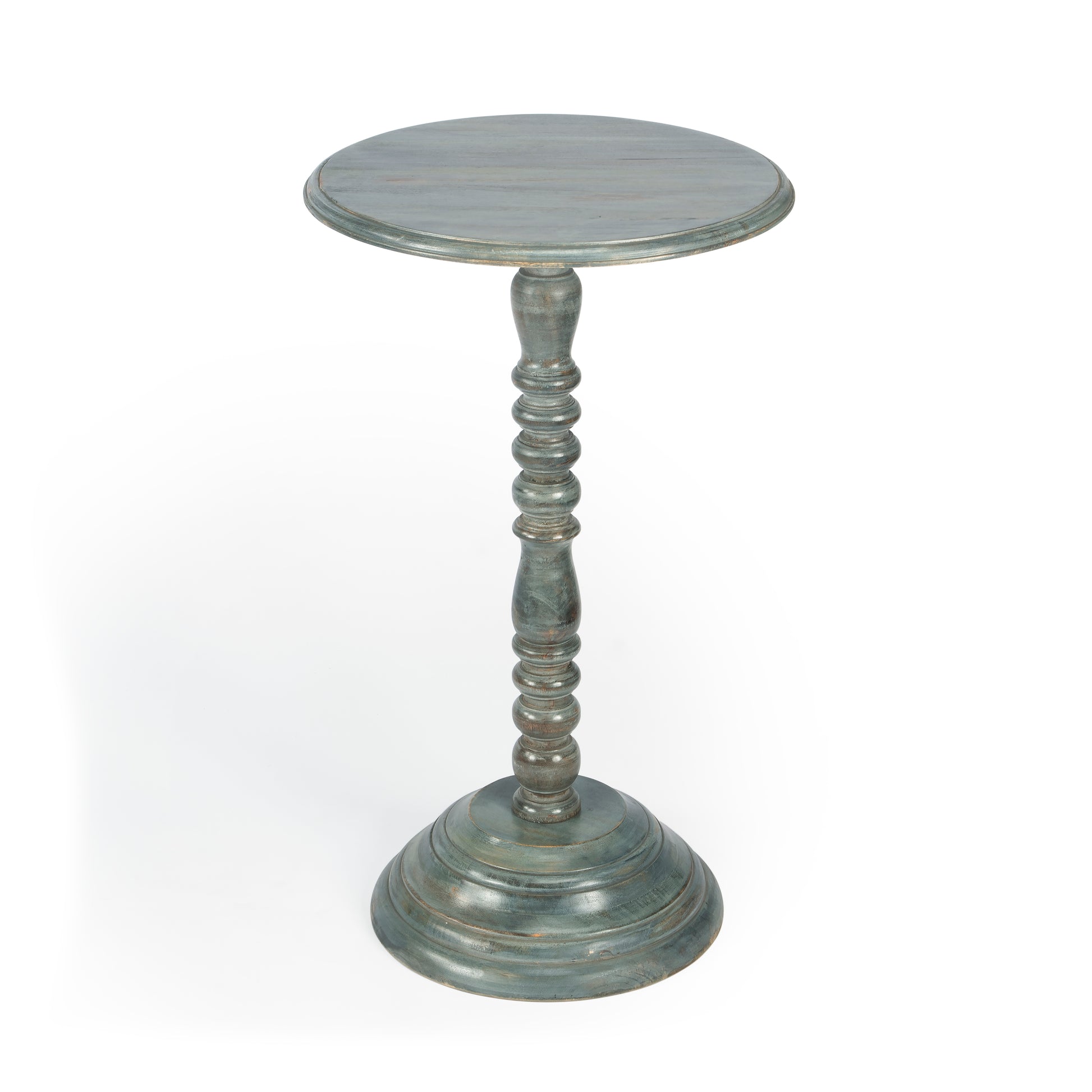 Butler Specialty Company Dani 16 in. W Round Pedestal Side Table, Gray
