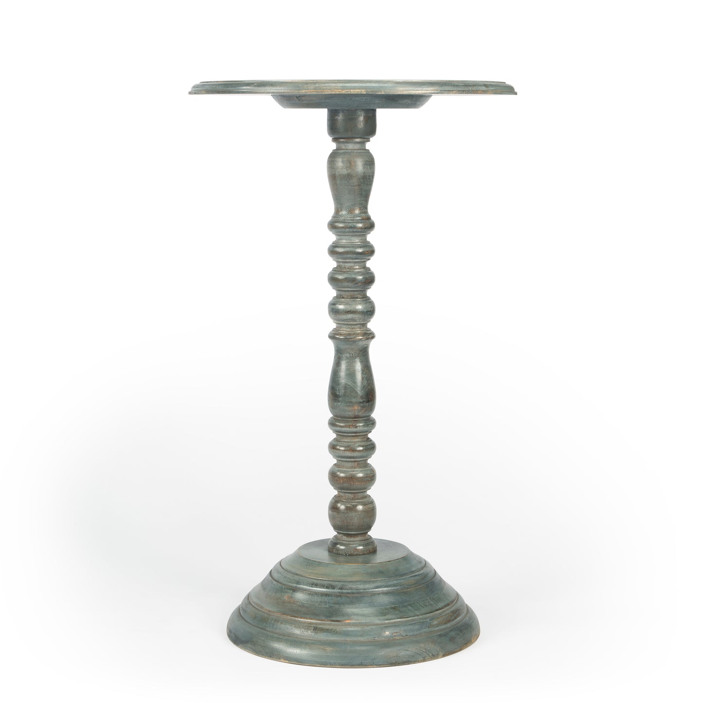 Butler Specialty Company Dani 16 in. W Round Pedestal Side Table, Gray