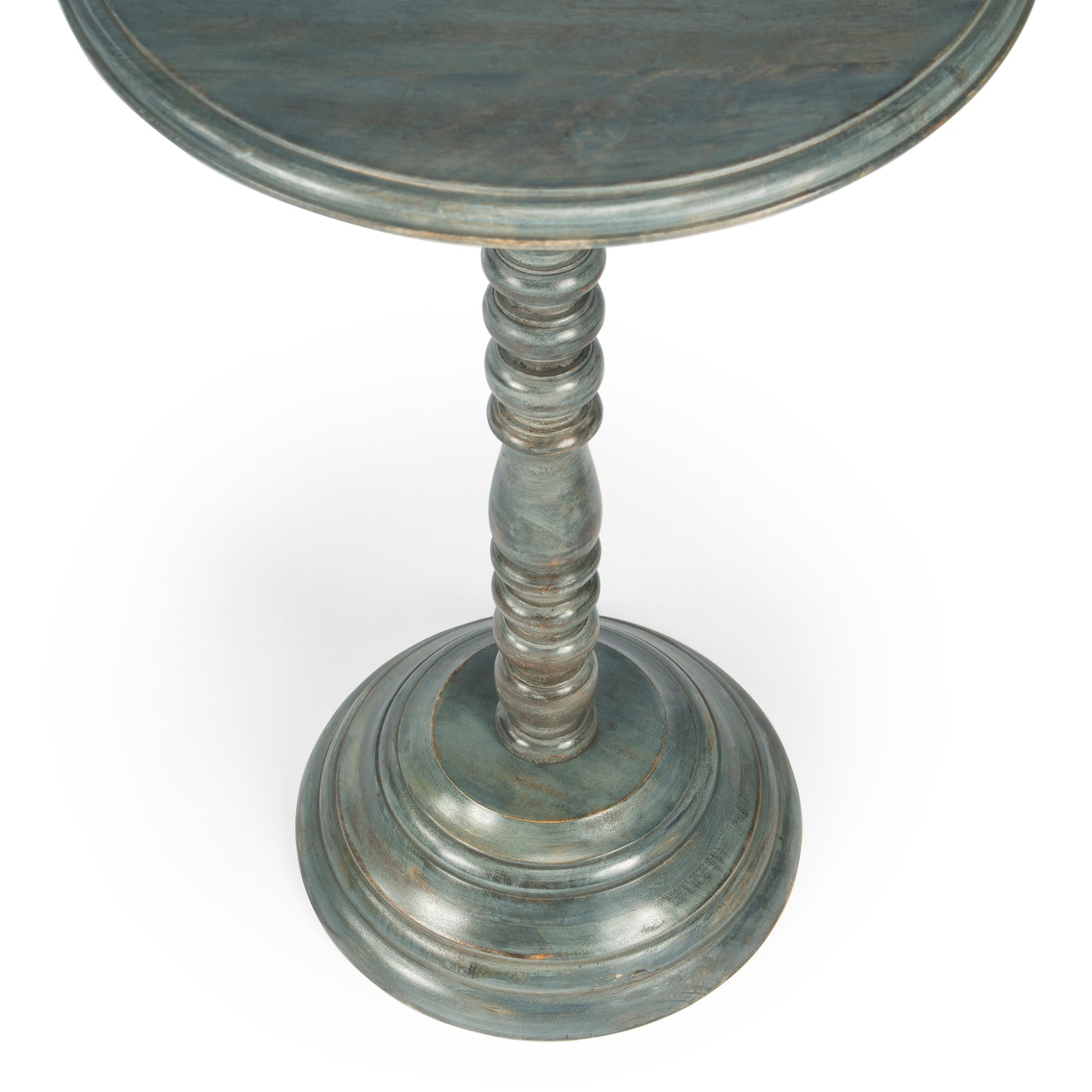 Butler Specialty Company Dani 16 in. W Round Pedestal Side Table, Gray