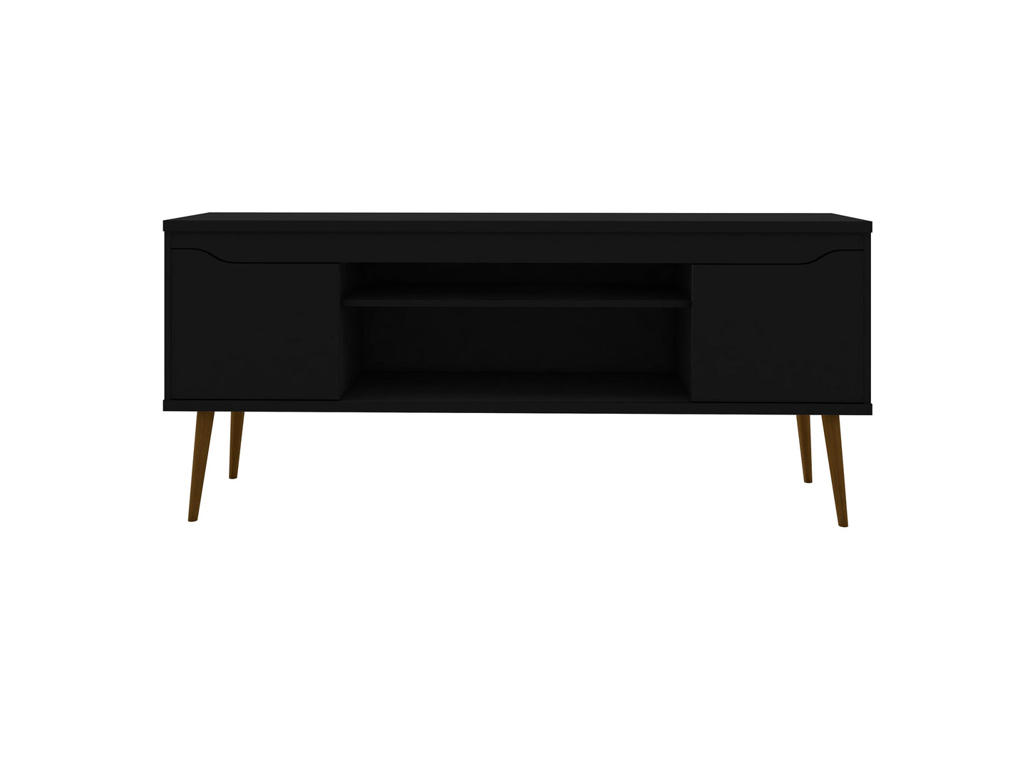 Bradley Mid-Century Modern 63" TV Stand in Black 228BMC8