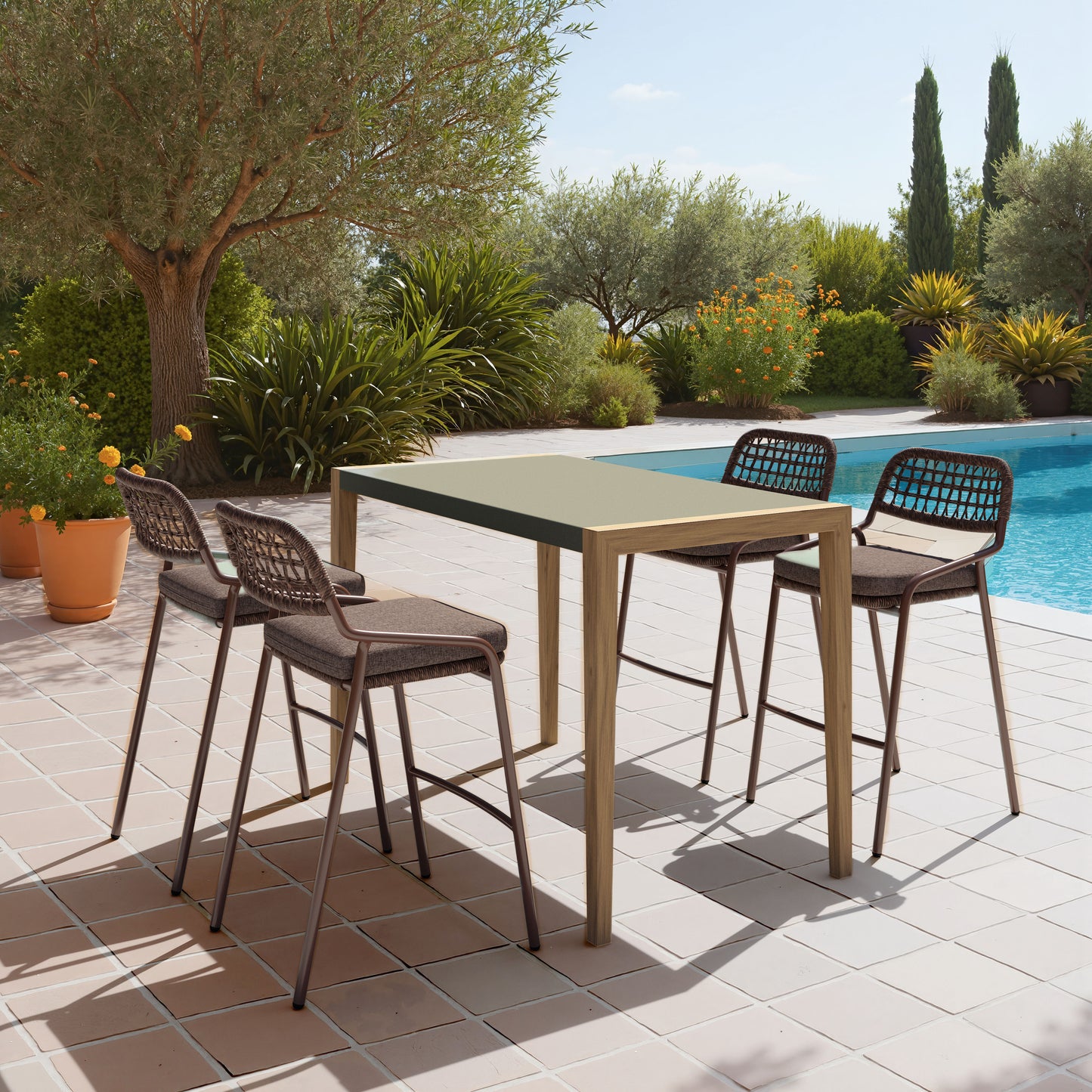 Rio Barstool (Set of 2) Brown - 8