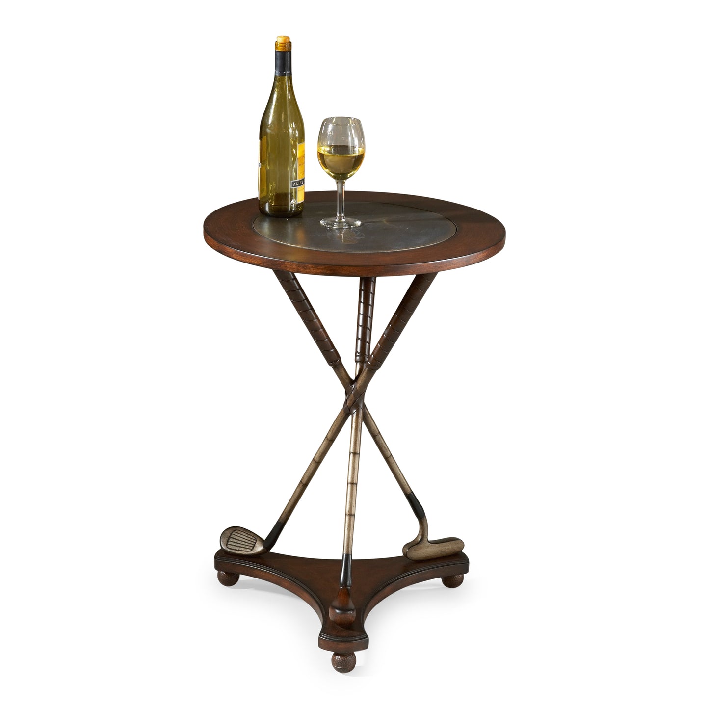 Butler Specialty Company Nineteenth Hole Round Golf 20"W Side Table, Multi-Color