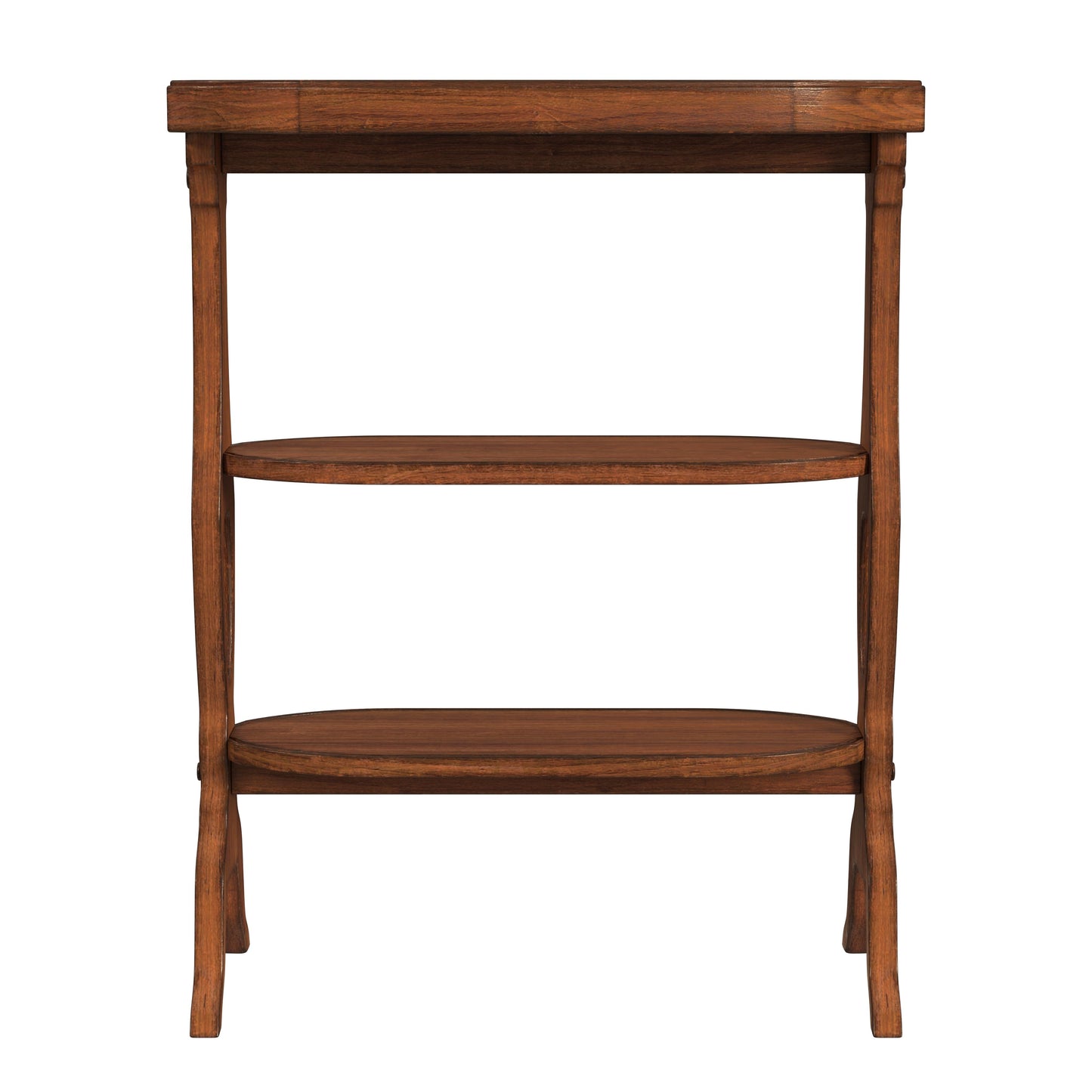 Butler Specialty Company Hadley 22 in. W Octagonal Wood 3 Tier Side Table, Medium Brown