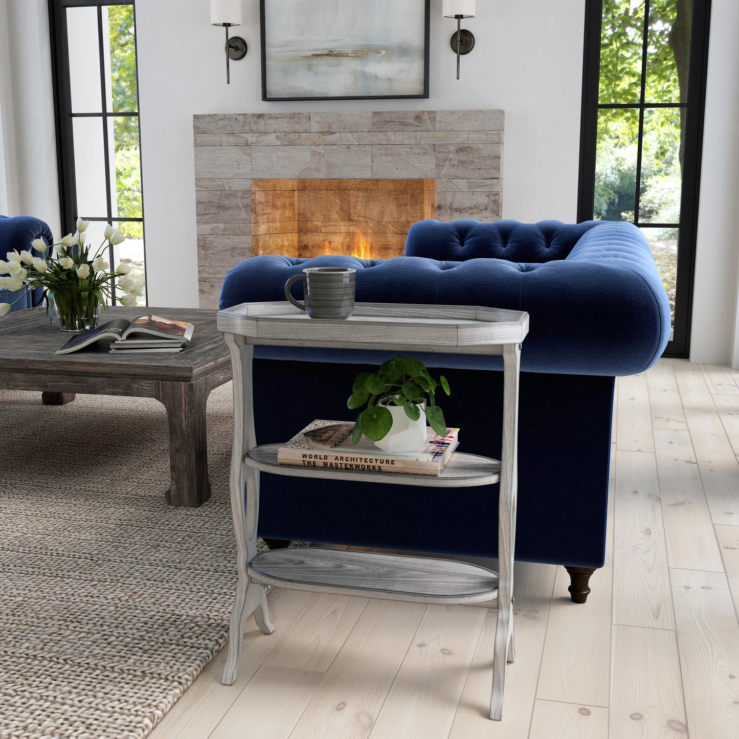 Hadley Side Table in Gray 2330418