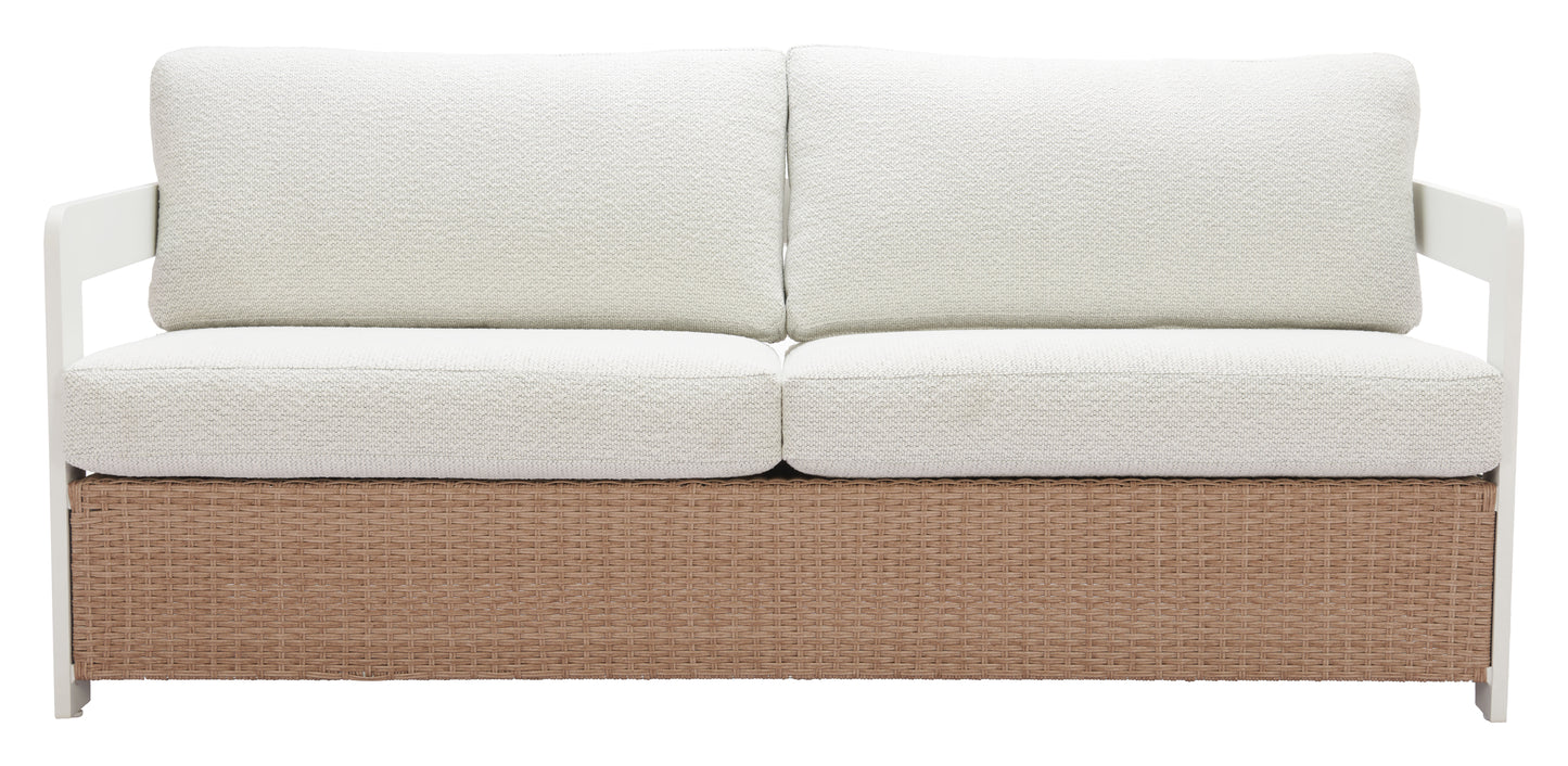 Gelo Sofa White & Brown - 3
