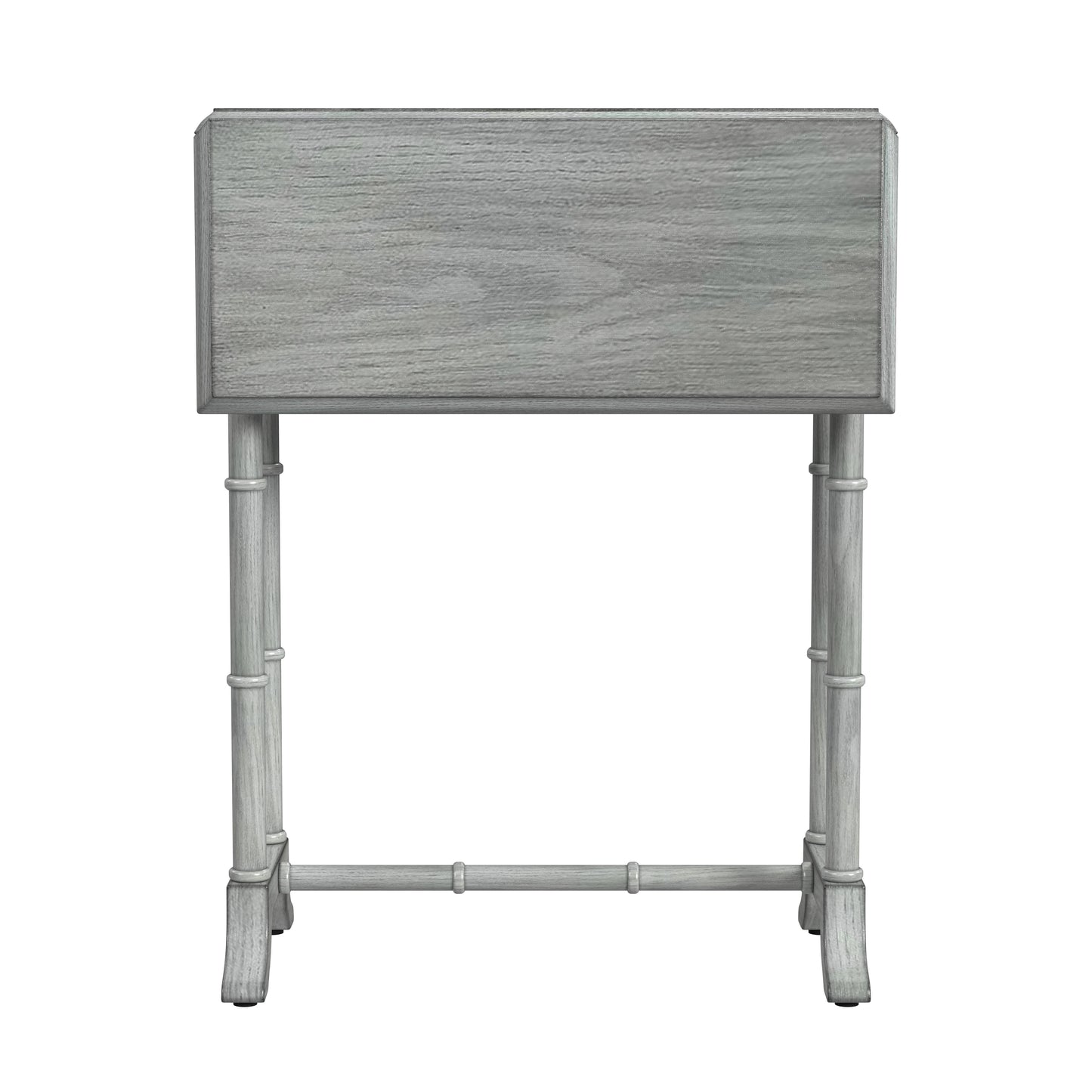 Butler Specialty Company Darrow 24 in. W Fully Extended Rectangualr Wood Drop-Leaf 1 Drawer Side Table, Gray