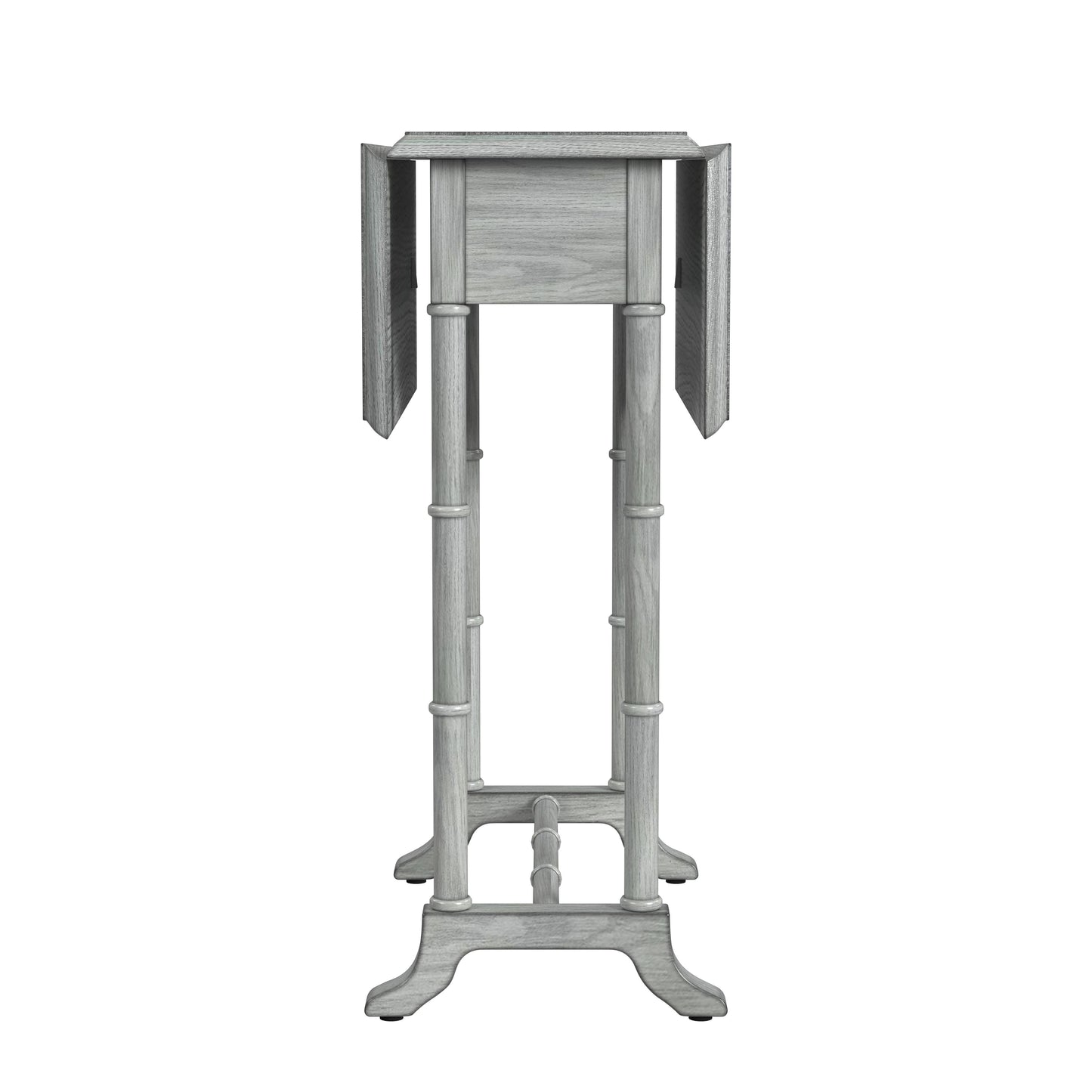 Butler Specialty Company Darrow 24 in. W Fully Extended Rectangualr Wood Drop-Leaf 1 Drawer Side Table, Gray