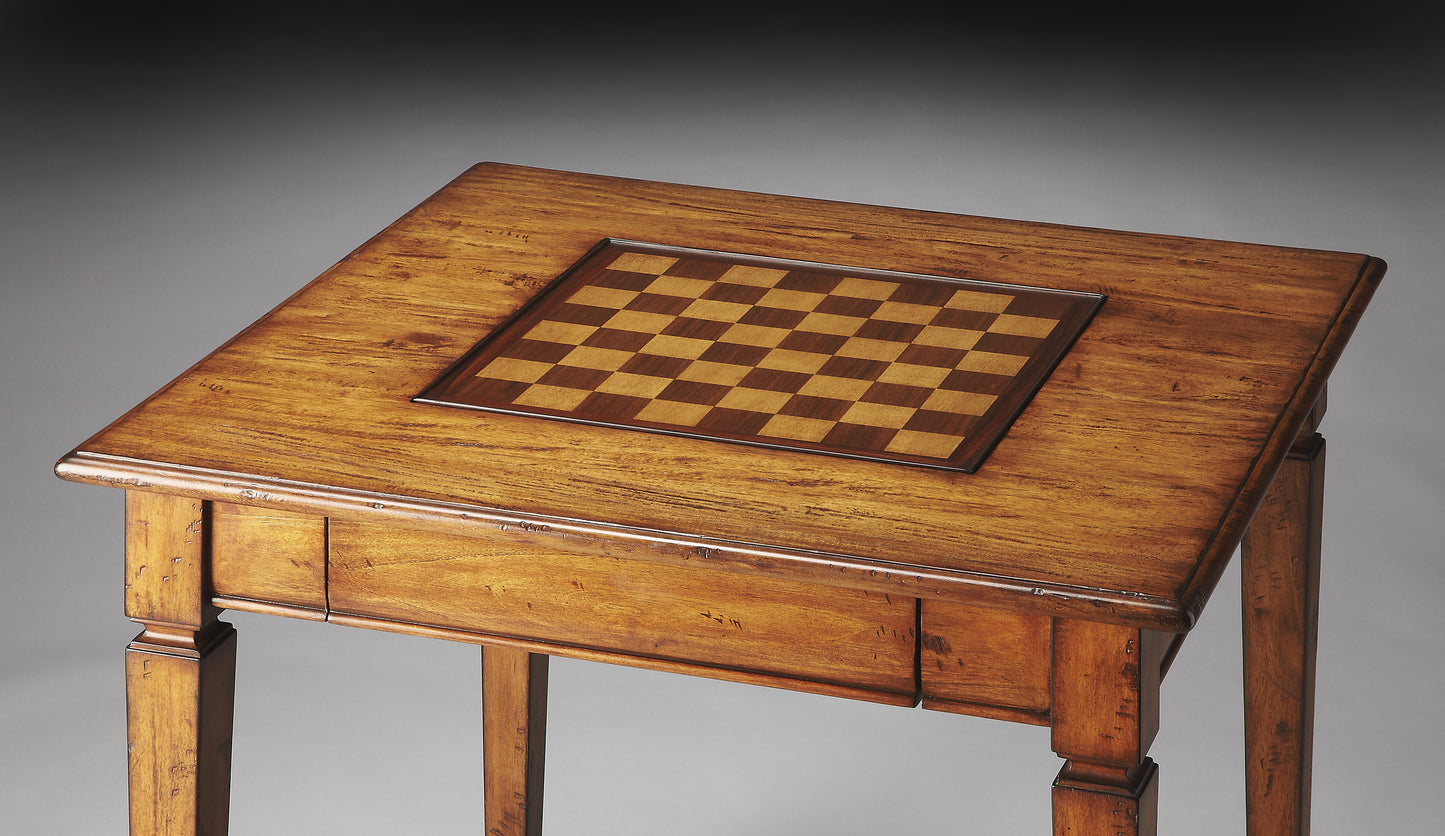 Breckinridge Rustic Game Table in Light Brown  2364120