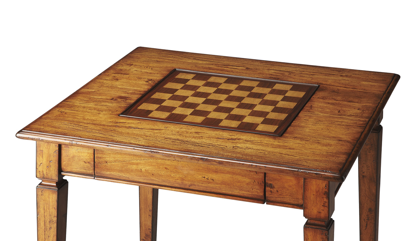 Breckinridge Rustic Game Table in Light Brown  2364120