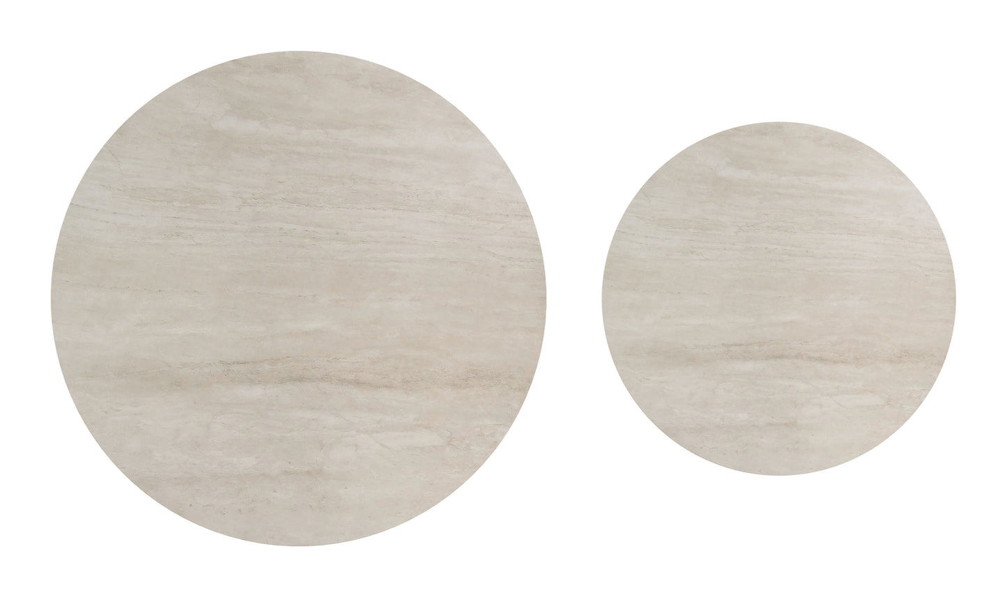 Camella Coffee Table Set (2-Piece) Light Beige & Black - 5