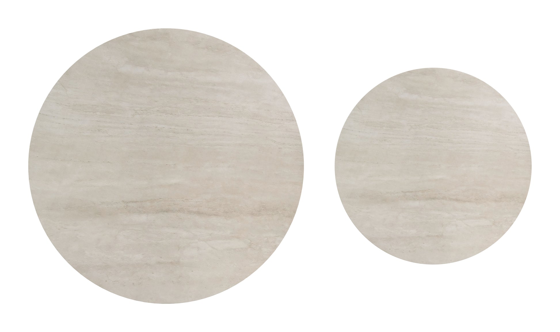 Camella Coffee Table Set (2-Piece) Light Beige & Black - 5