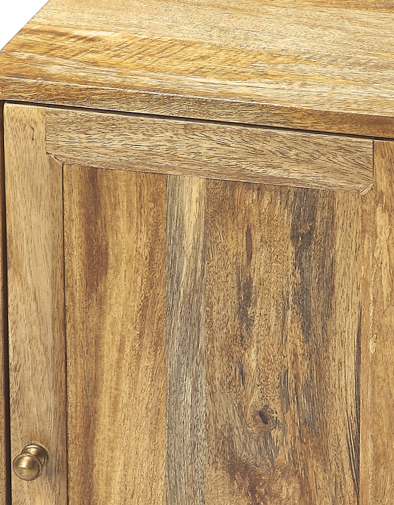 Butler Specialty Company Conrad 12 in. W Rectangular Wood 1 Door Modern End Table, Light Brown