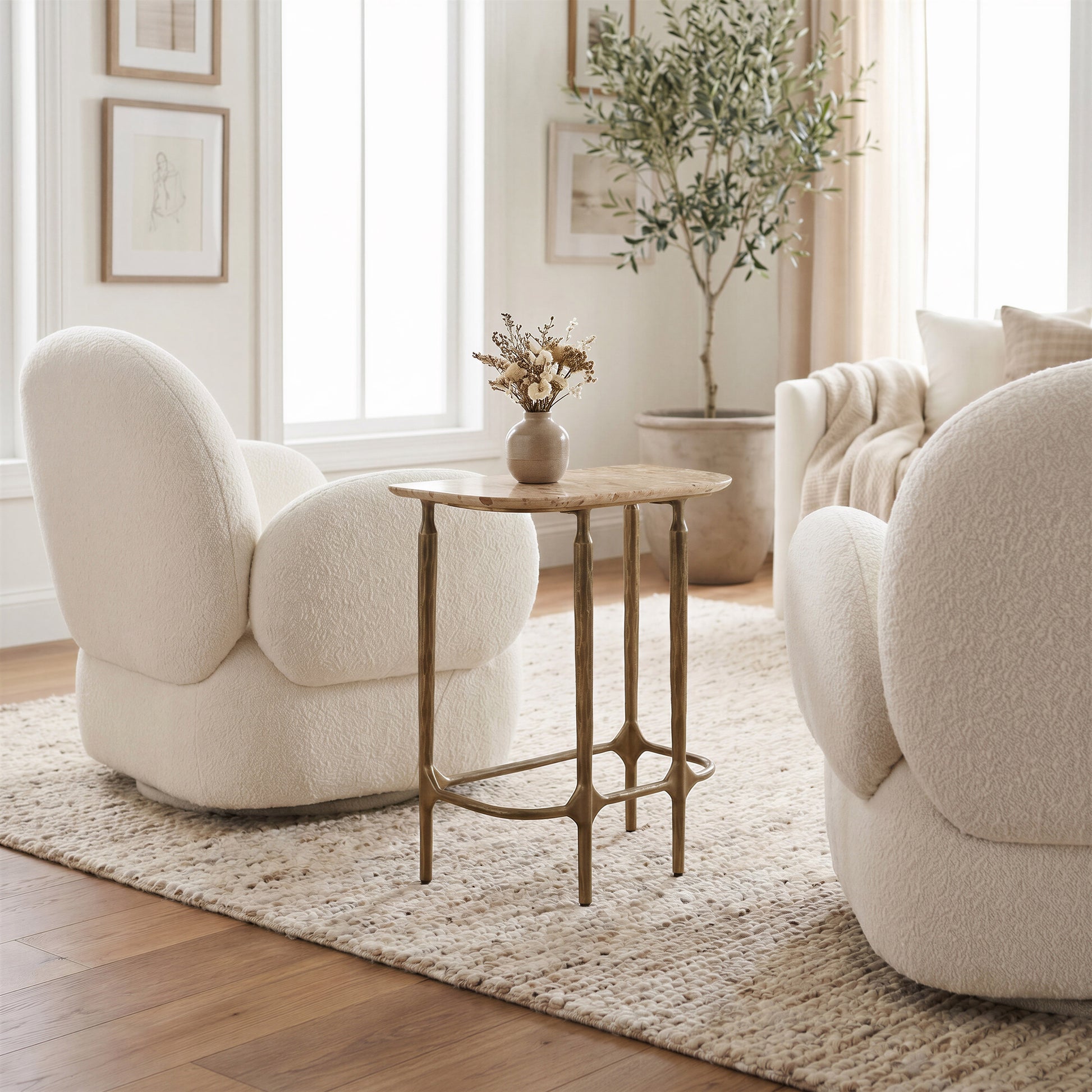 Pilka Swivel Chair White - 11
