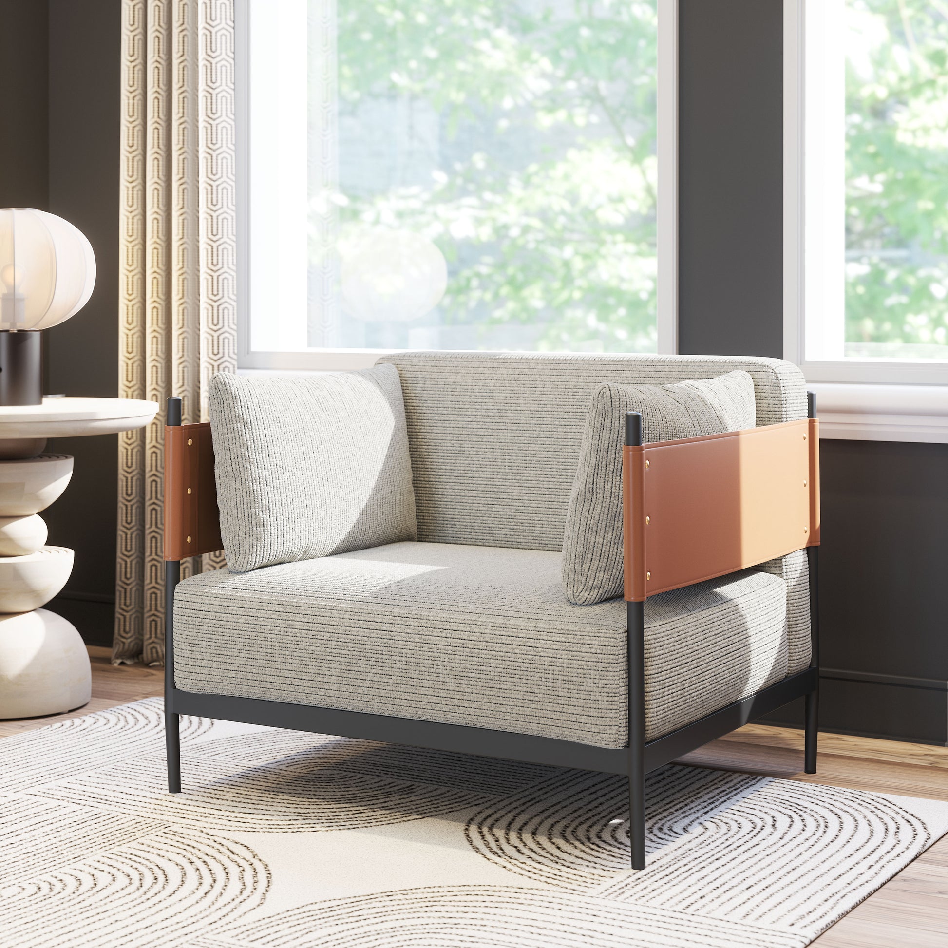 Stirbe Armchair Gray - 9