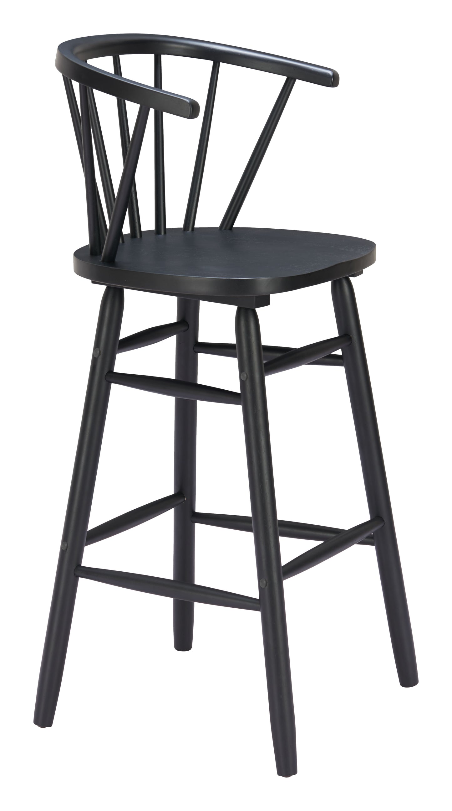 Stenger Barstool (Set of 2) Black - 6