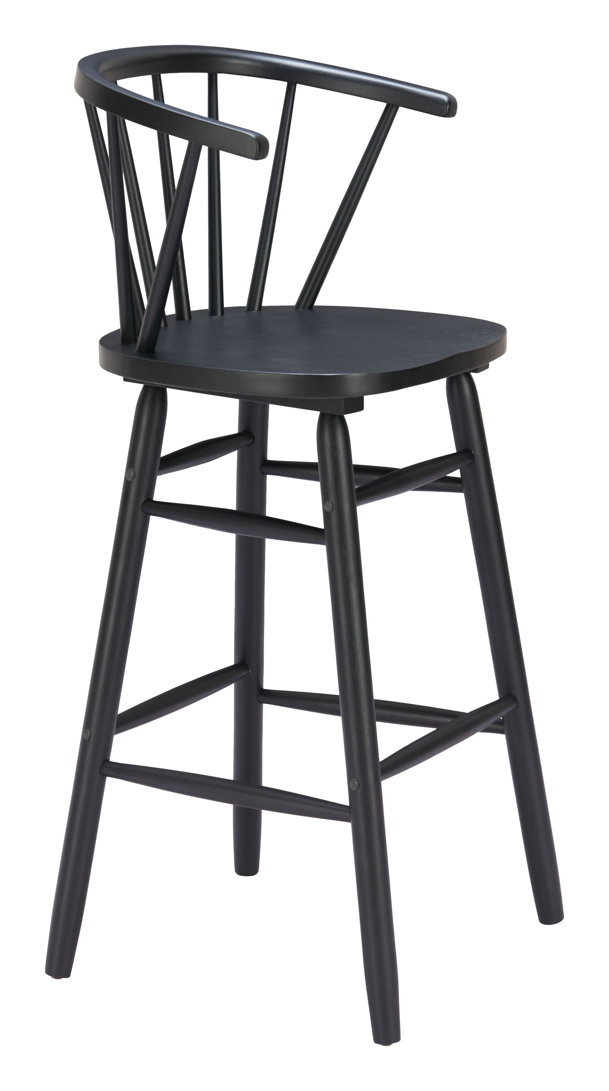 Stenger Barstool (Set of 2) Black - 6