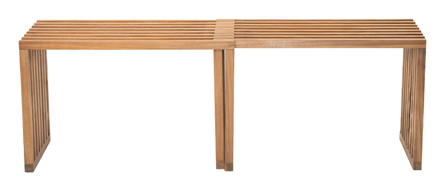 Riviera Extendable Bench (Set of 2) Natural - 3