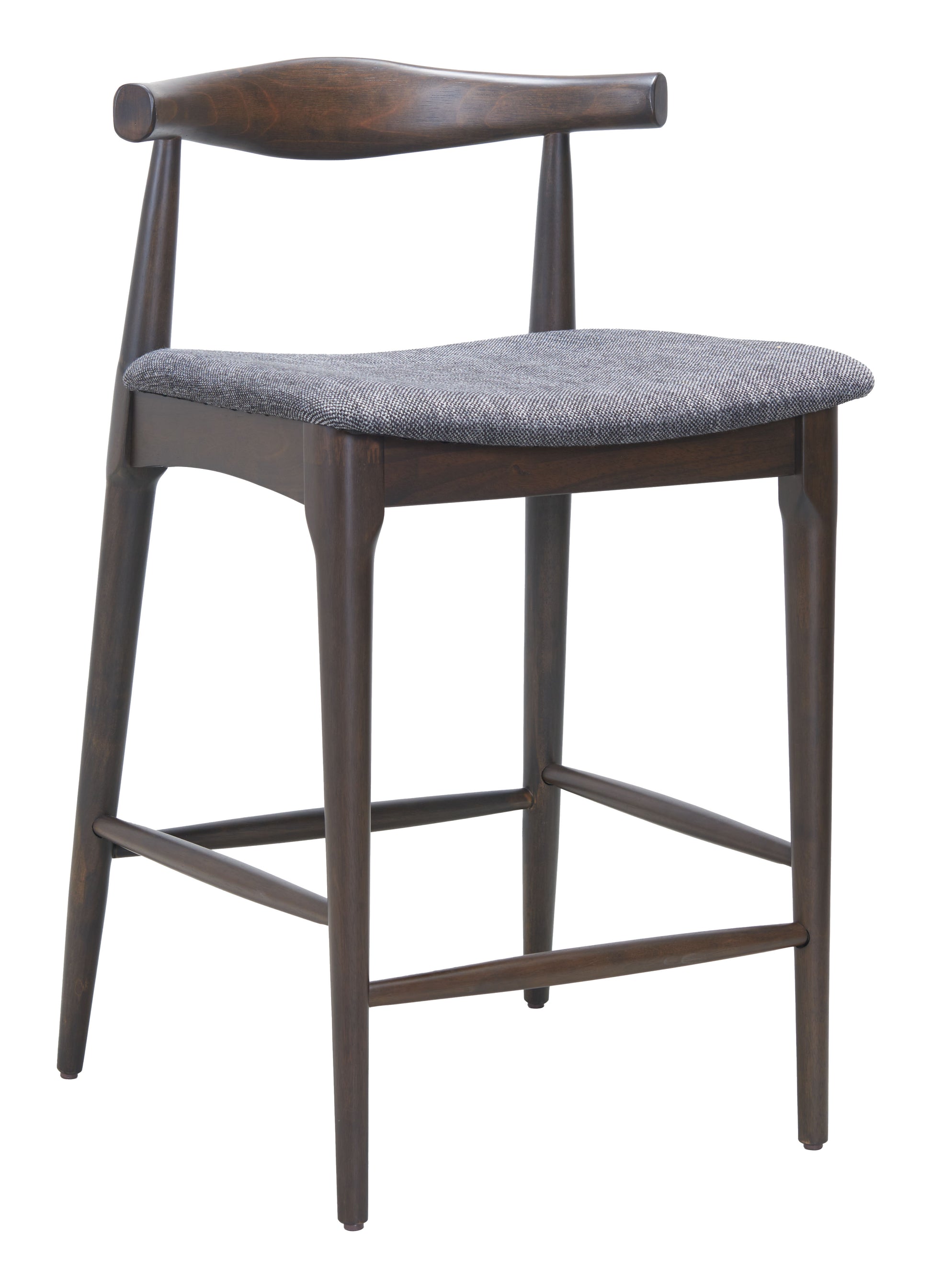 Tuzka Counter Stool (Set of 2) Gray & Espresso - 6