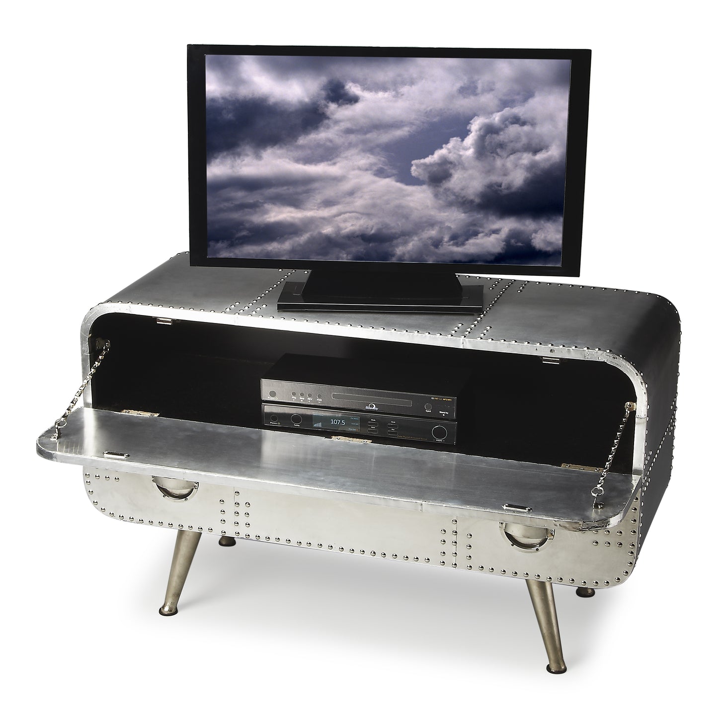 Midway Aviator Console Chest in Silver 2554025