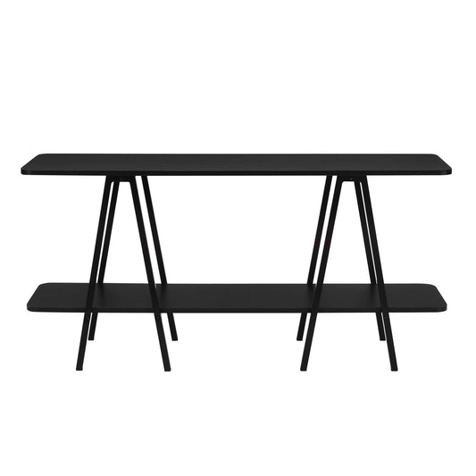 Celine Contemporary Modern 47" Console Table in Black 25547-BK