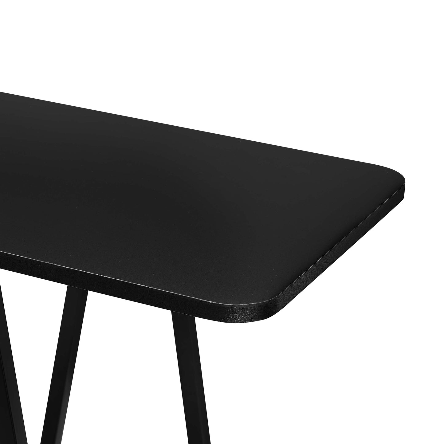 Celine Contemporary Modern 47" Console Table in Black 25547-BK