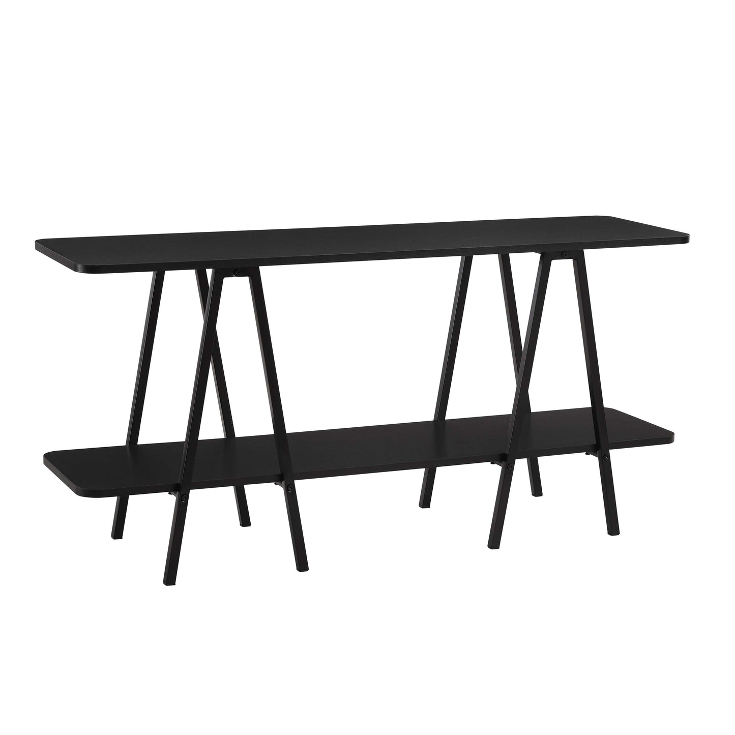 Celine Contemporary Modern 47" Console Table in Black 25547-BK