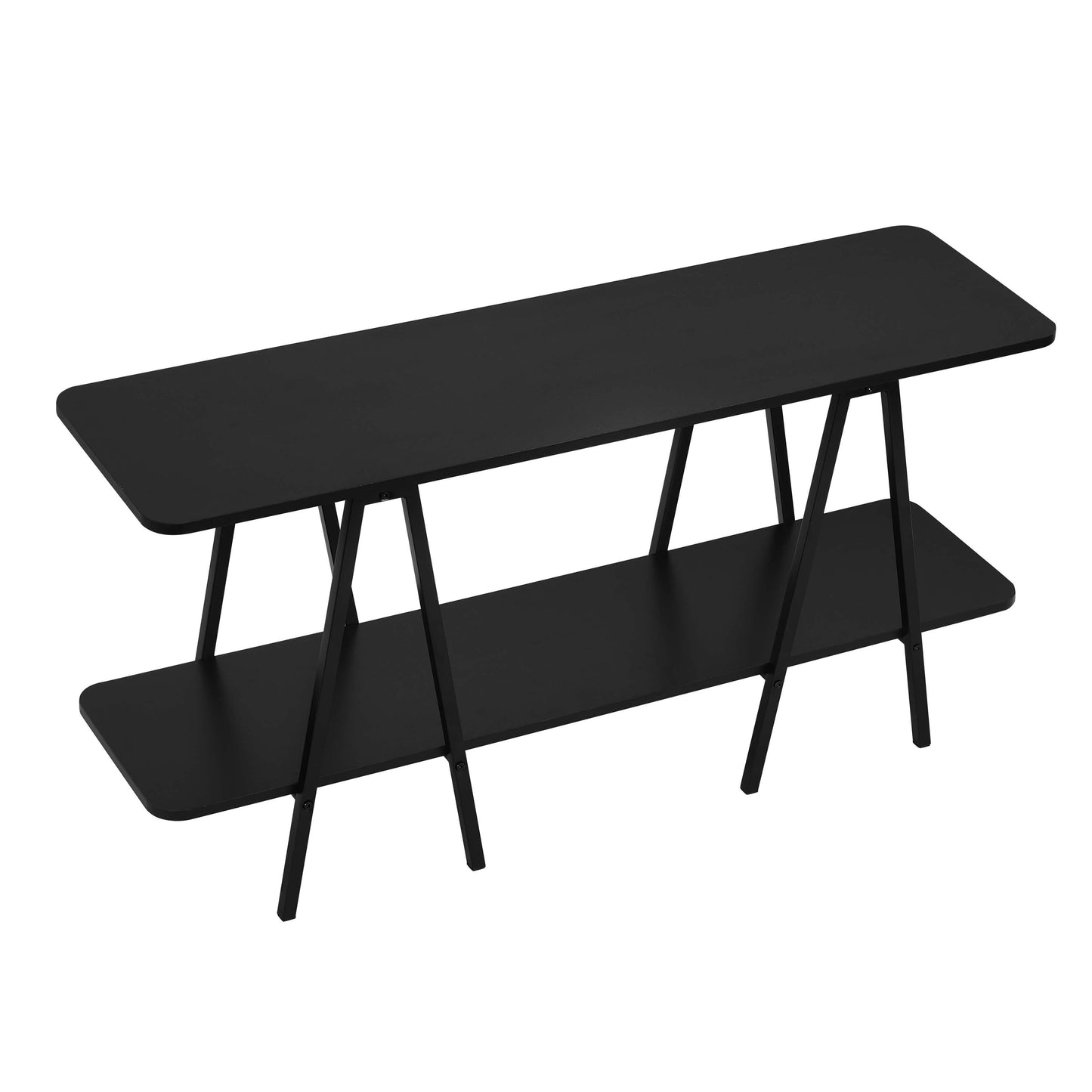 Celine Contemporary Modern 47" Console Table in Black 25547-BK