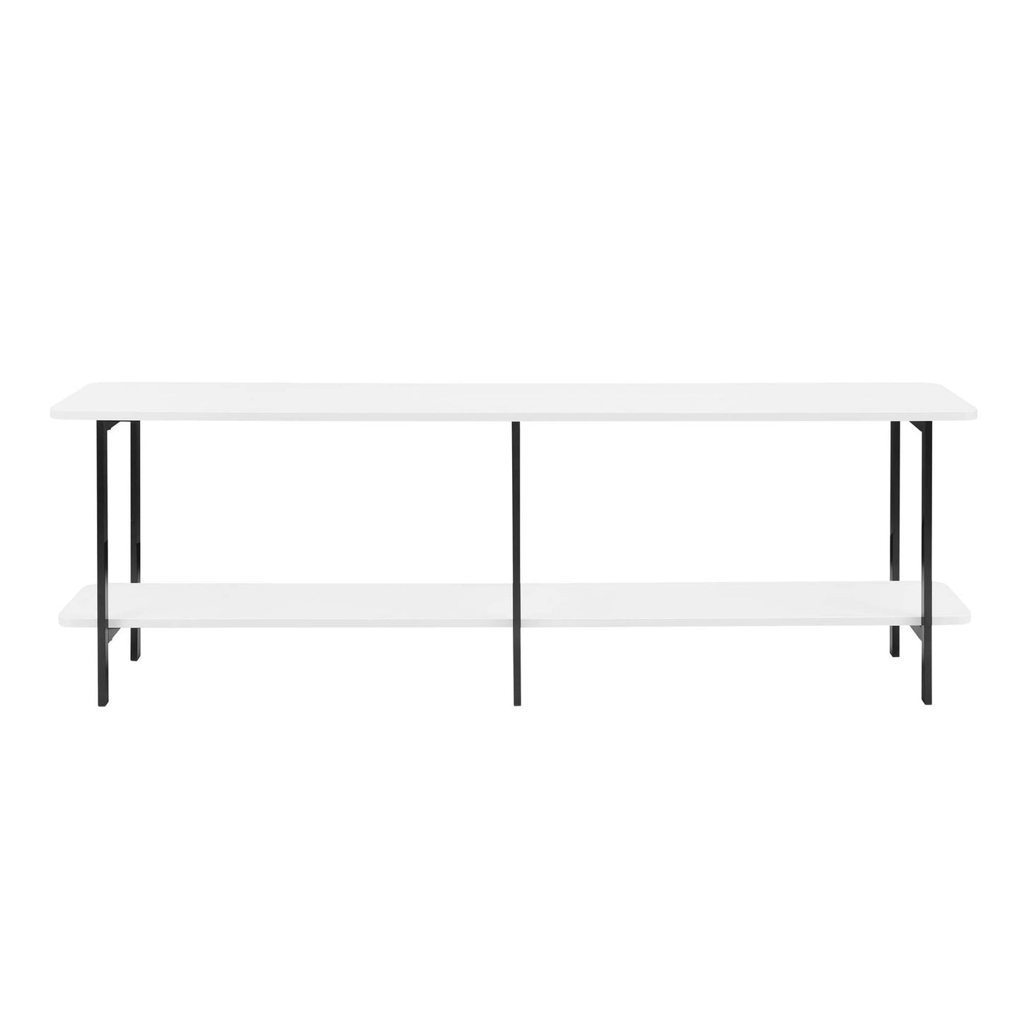 Manhattan Comfort Celine Modern Side Table Console in White 25555-WH