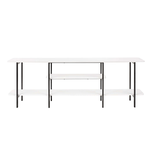 Celine Contemporary Modern 71" Console Table in White (3-Shelf) 25570-WH