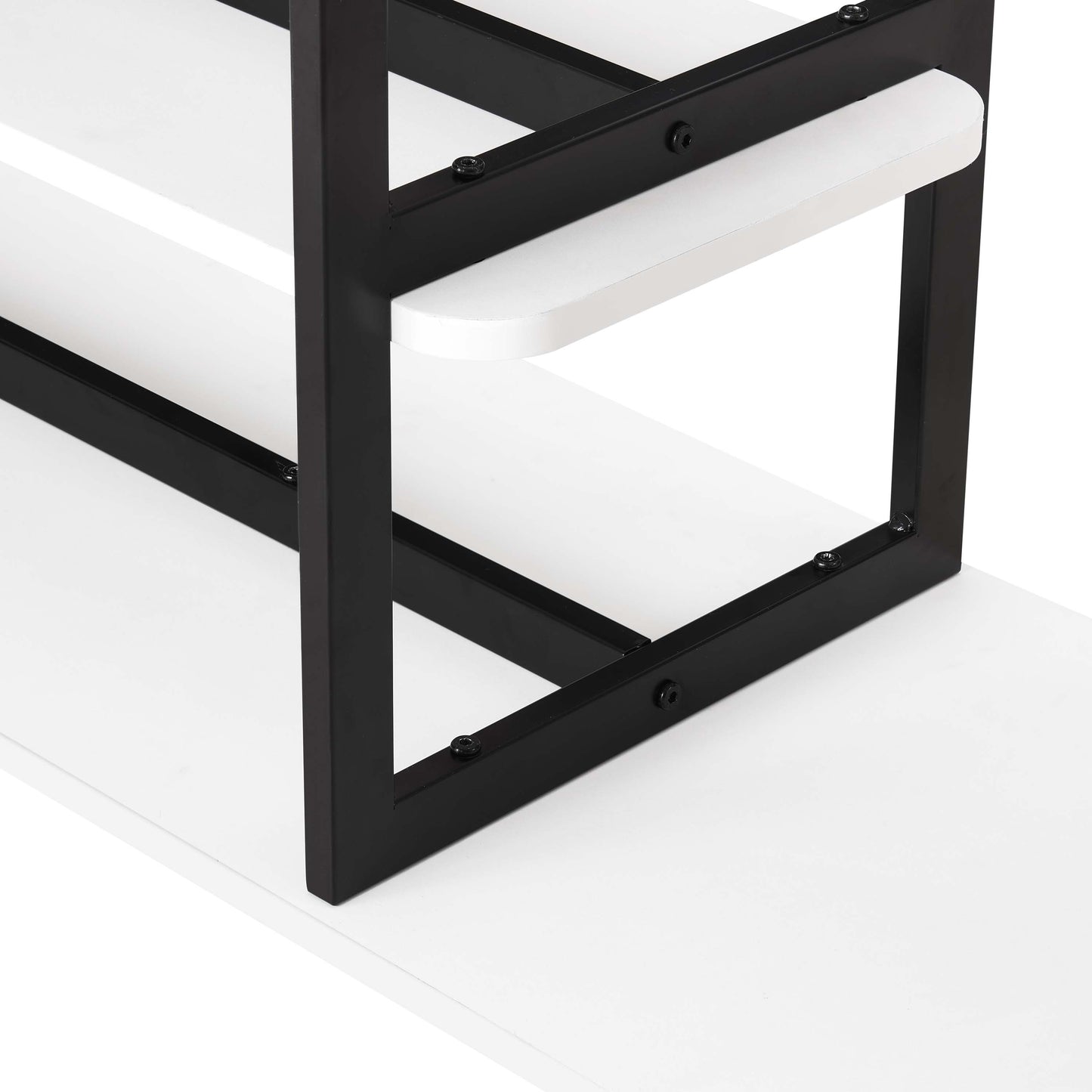 Celine Contemporary Modern 71" Console Table in White (3-Shelf) 25570-WH