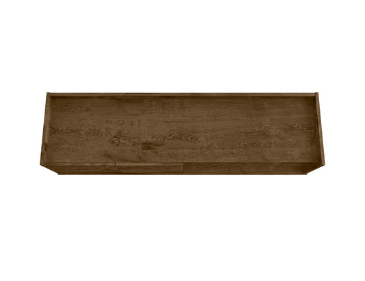 Manhattan Comfort Bogart 53.54" Mid-Century Modern TV Stand in Rustic Brown and Nature 257BMC9