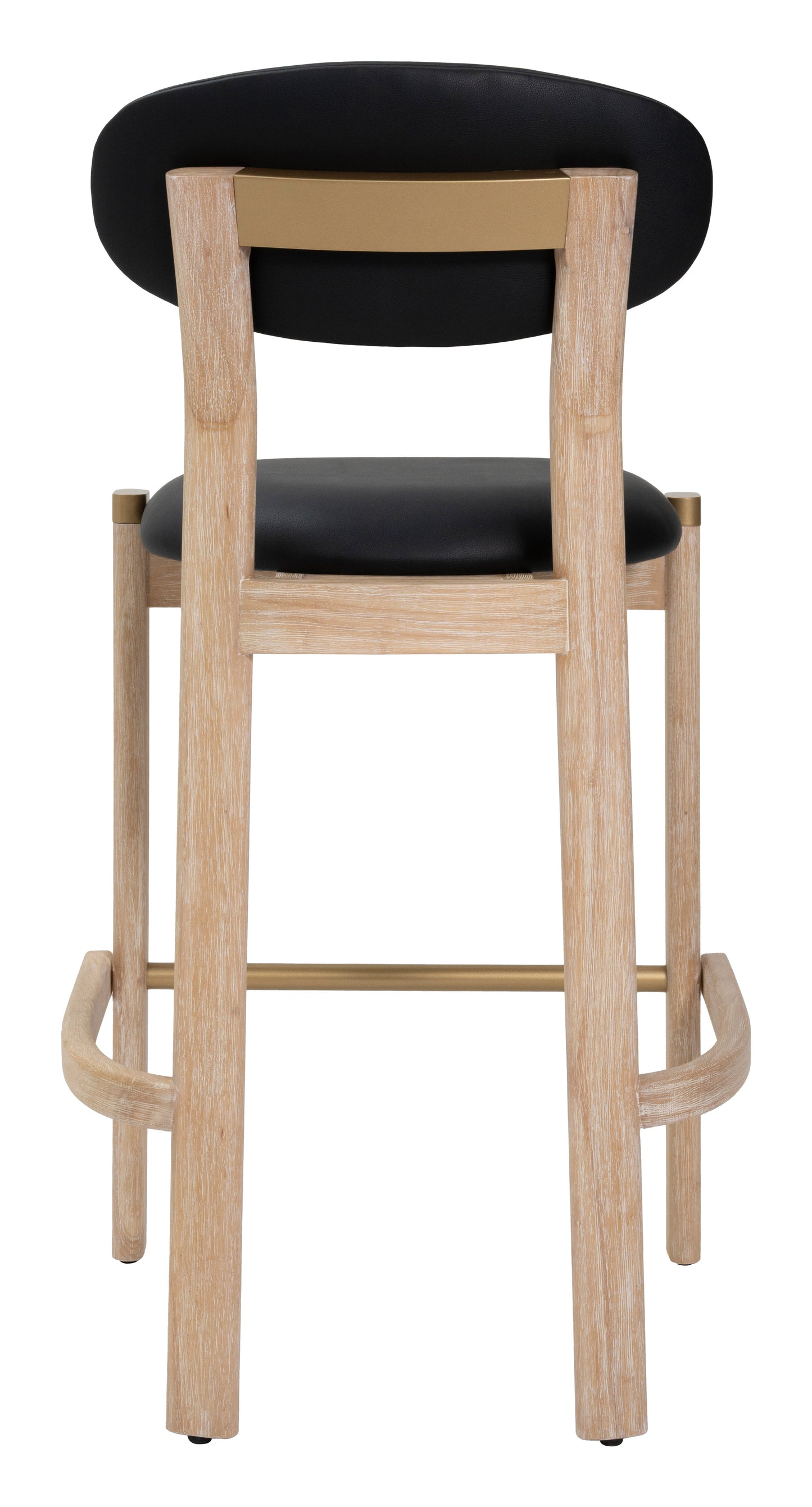 Rilou Barstool (Set of 2) Black & Natural - 4
