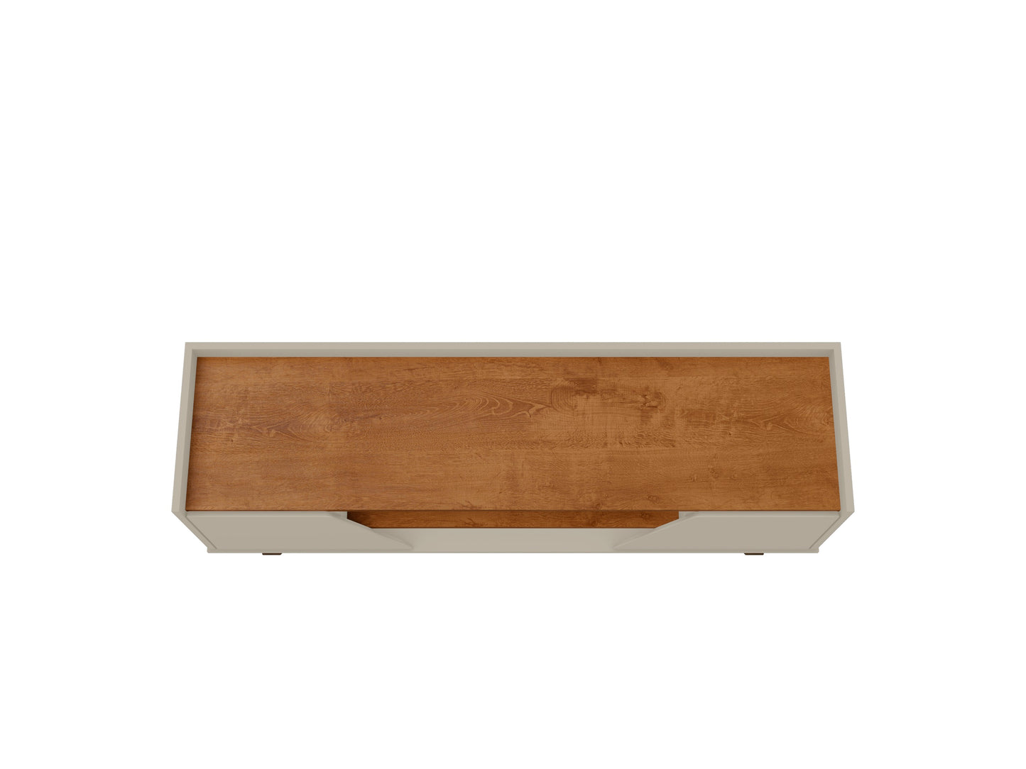 Marcus Mid-Century Modern 53" TV Stand in Greige and Brown 259BMC10