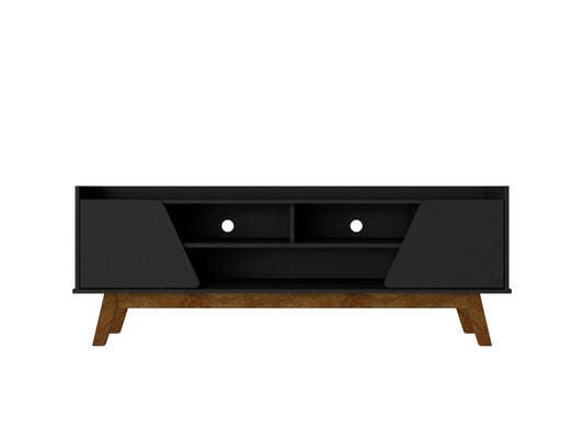 Marcus Mid-Century Modern 63" TV Stand in Black 260BMC8