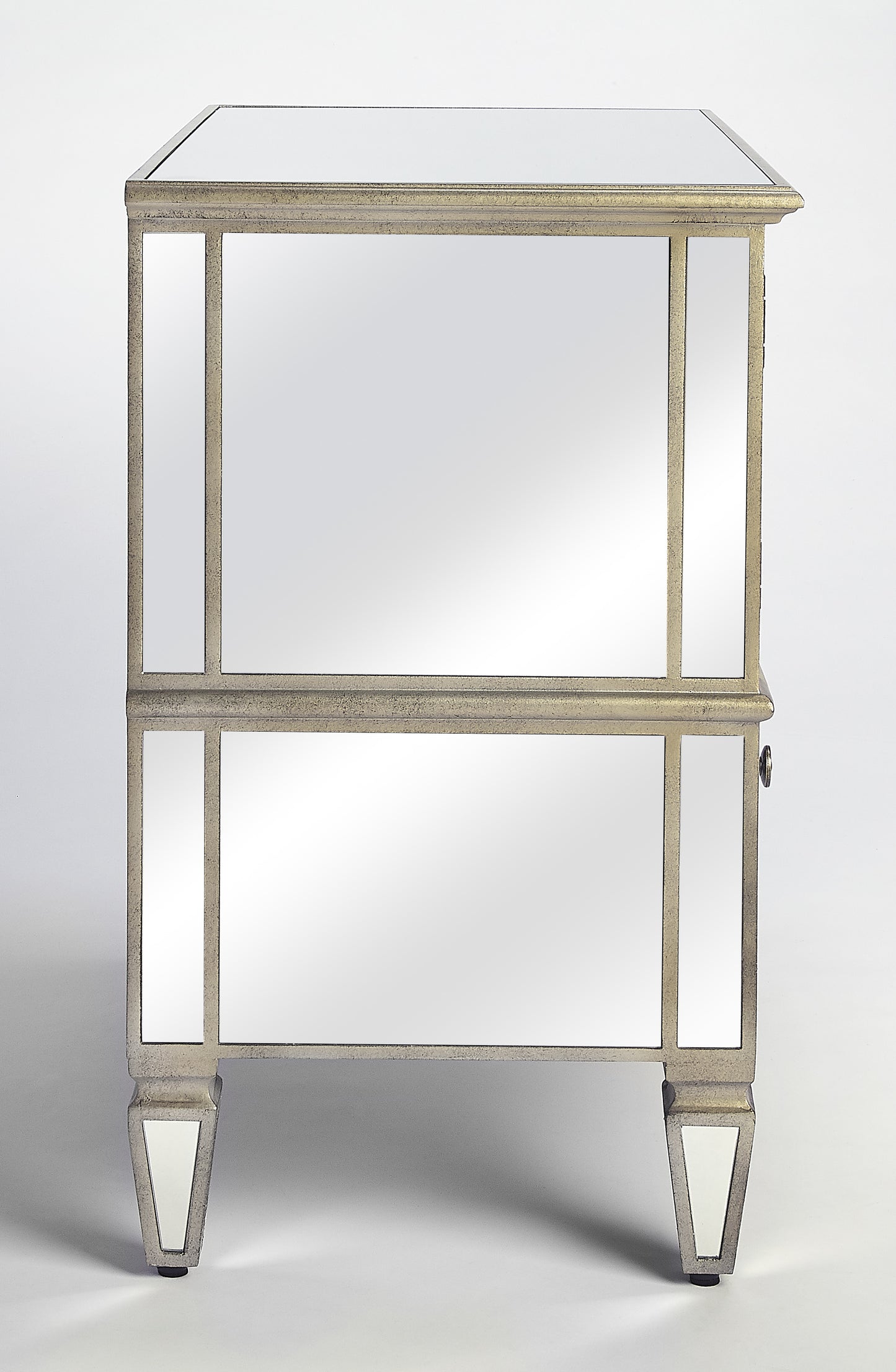 Celeste Mirrored Console Cabinet in Silver 2613146