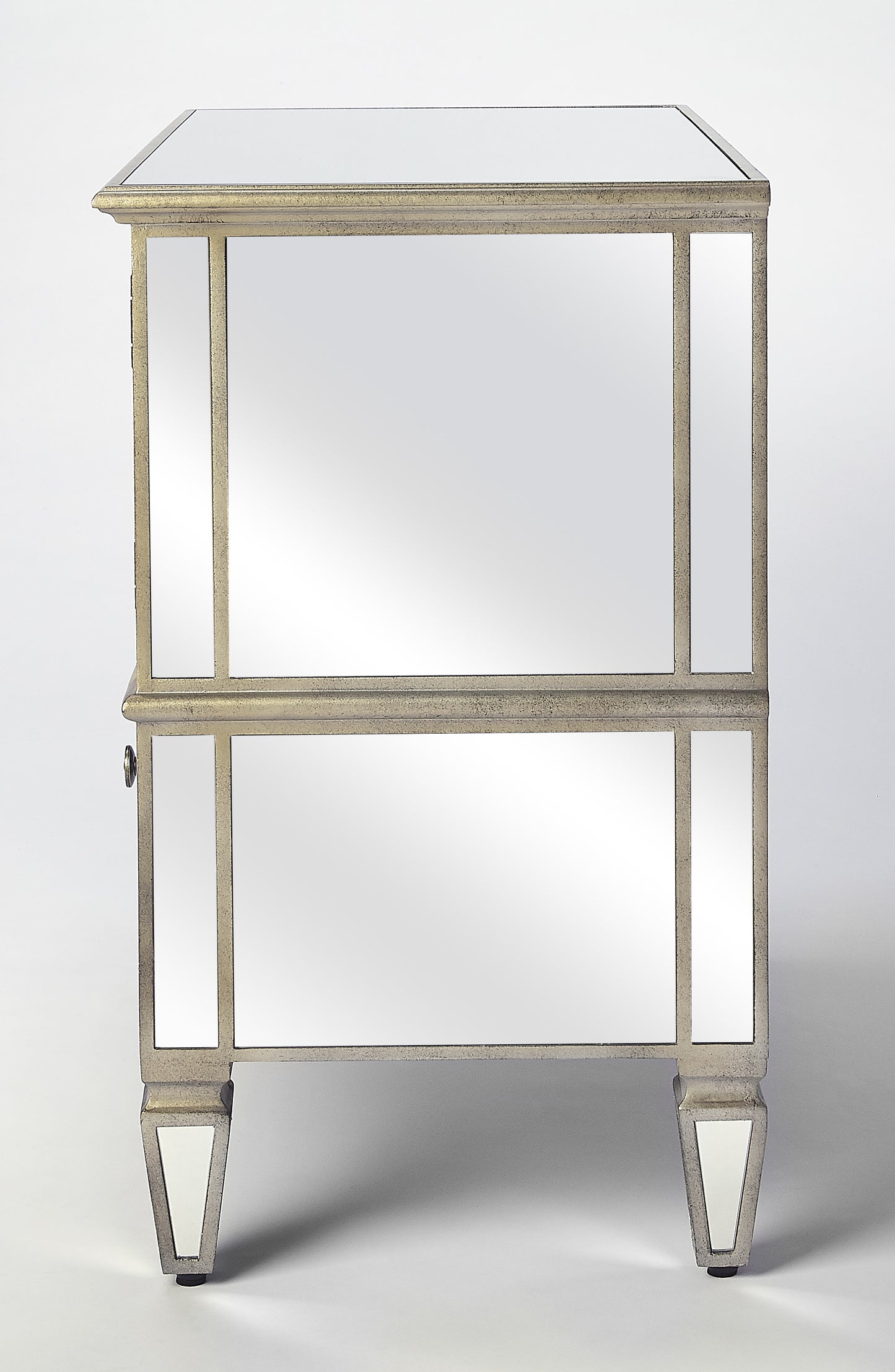 Celeste Mirrored Console Cabinet in Silver 2613146
