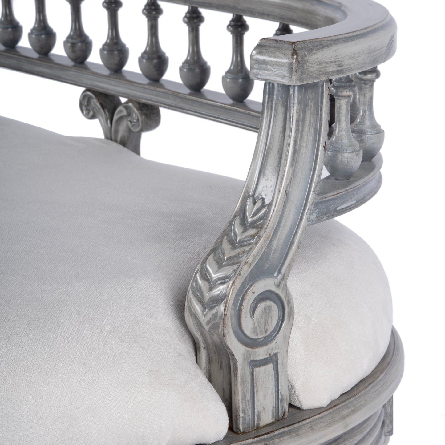 Hathaway 37" Upholstered Bench in Gray 2625418