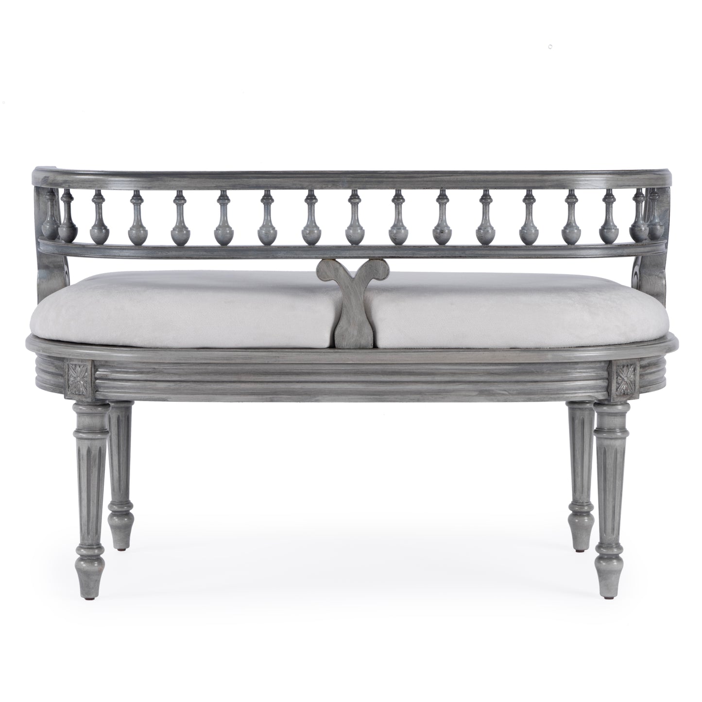 Hathaway 37" Upholstered Bench in Gray 2625418