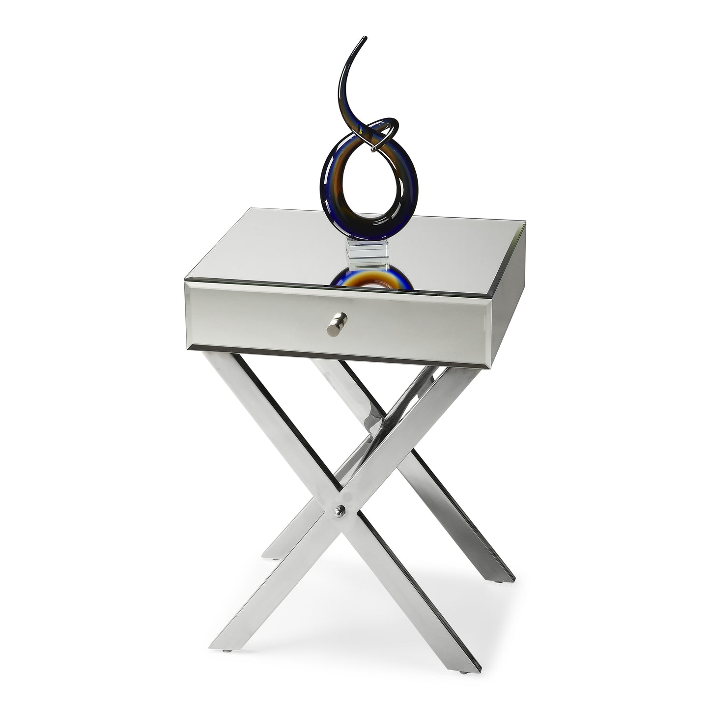 Vincennes Mirrored Side Table in Clear 2634146