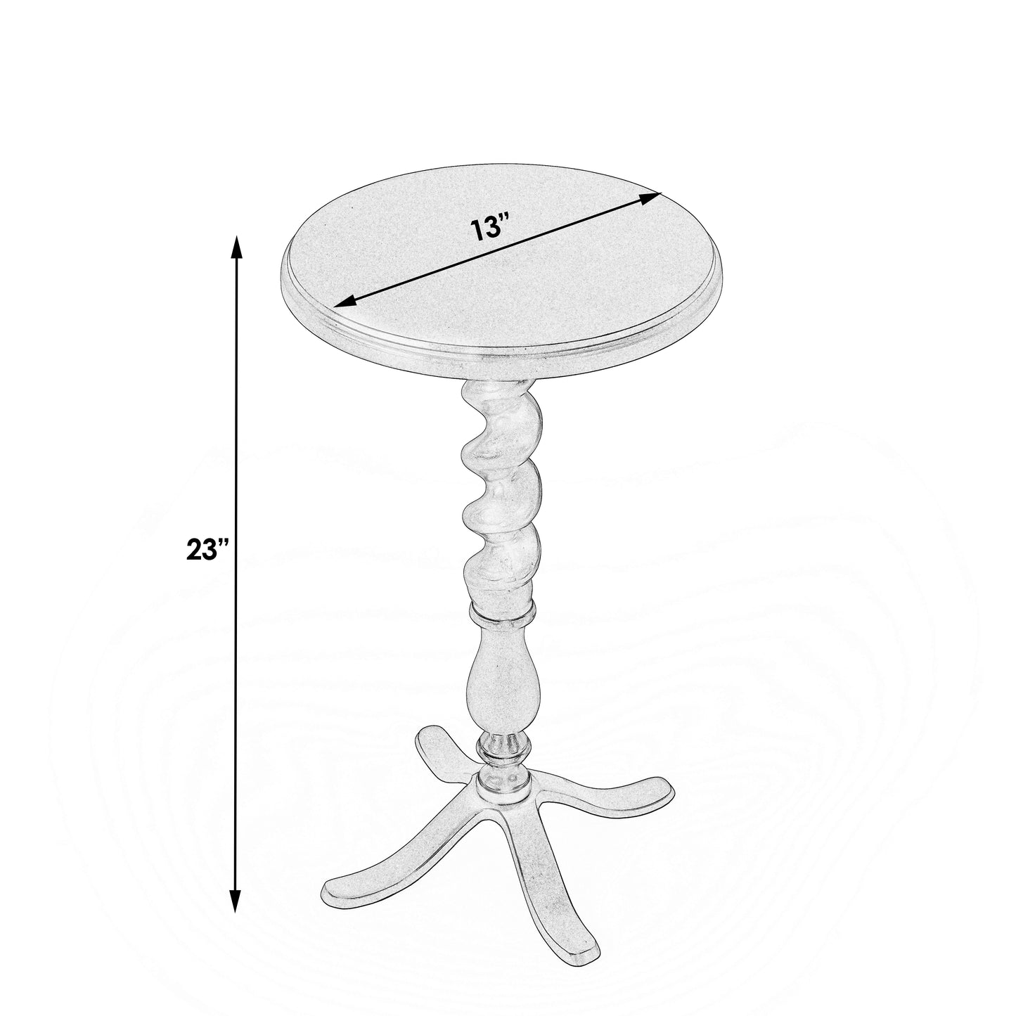 Kolmar Metal Side Table in Gray 2667025