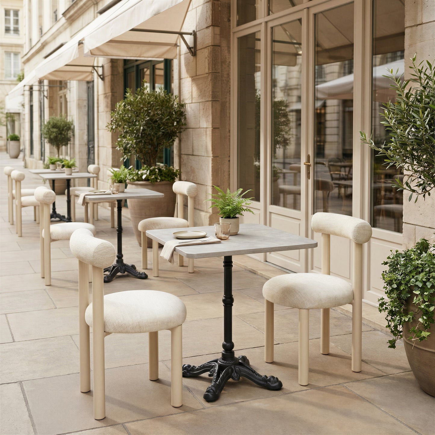 Ceres Dining Chair Beige - 10