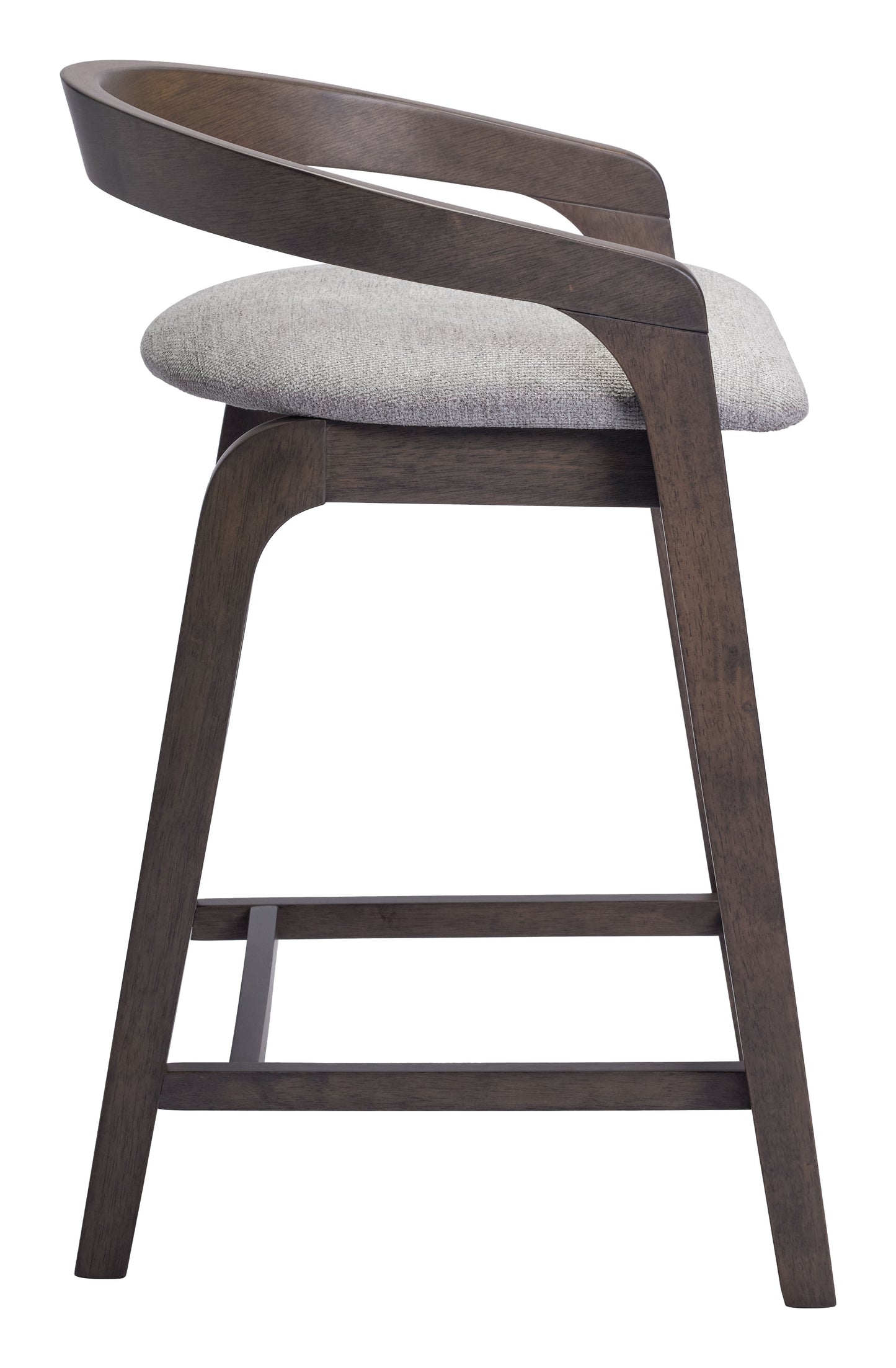 Troy Counter Stool (Set of 2) Dove Gray & Espresso - 2